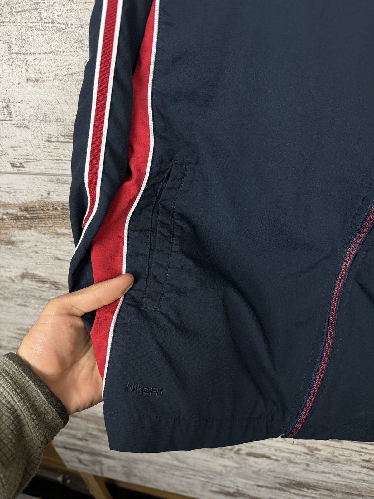 Nike Mens Vintage Nike track jacket navy swoosh drill Olympic Size US L / EU 52-54 / 3 - 6 Thumbnail