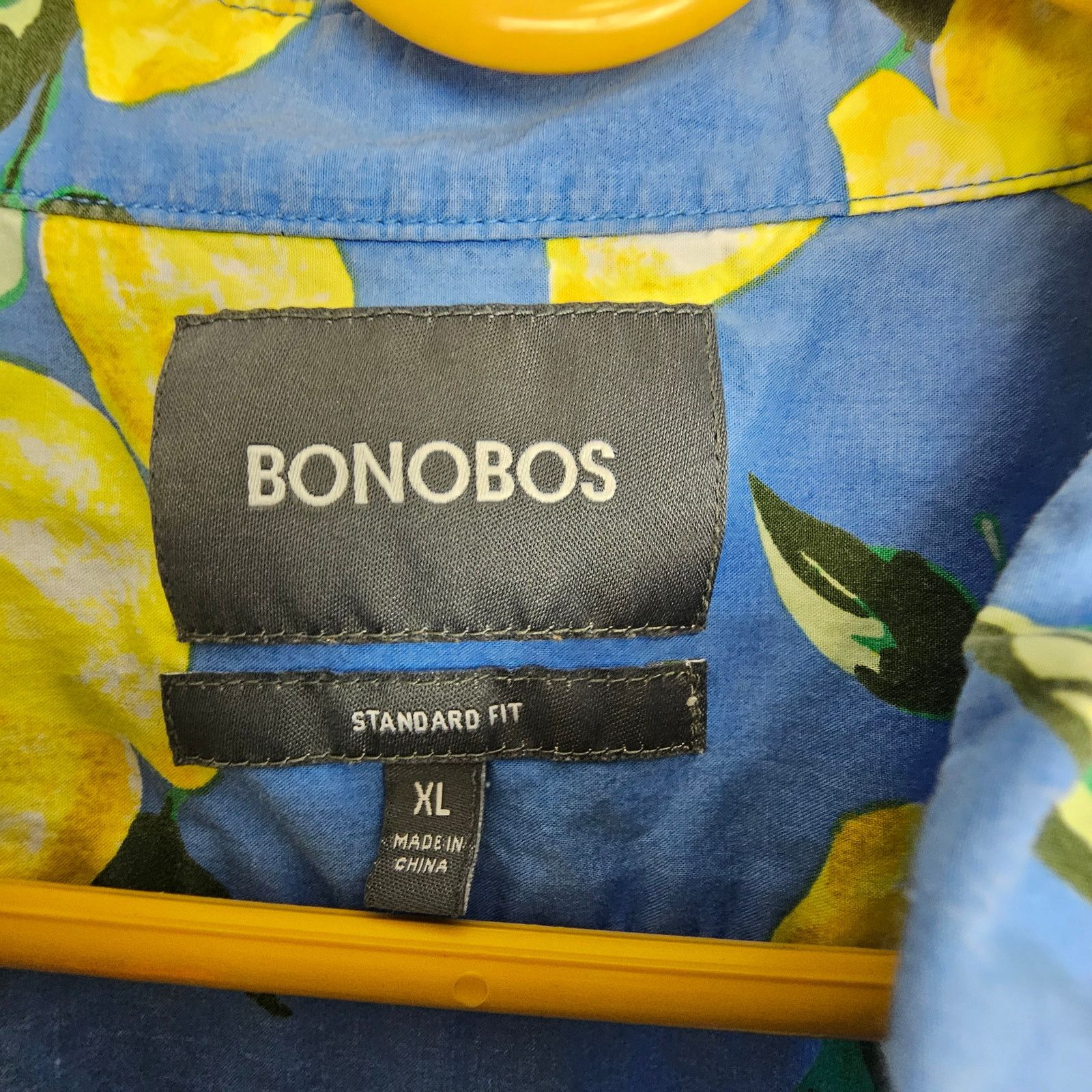 Bonobos Bonobos Tropical Lemon Fruit Print Shirt XL Vacation Resort Size US XL / EU 56 / 4 - 6 Thumbnail
