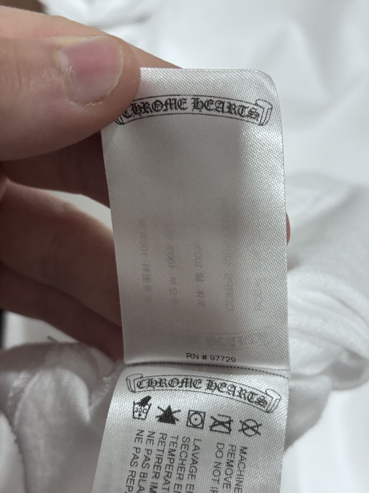 Chrome Hearts Chrome Hearts Scroll Logo White Tee Size US M / EU 48-50 / 2 - 8 Thumbnail