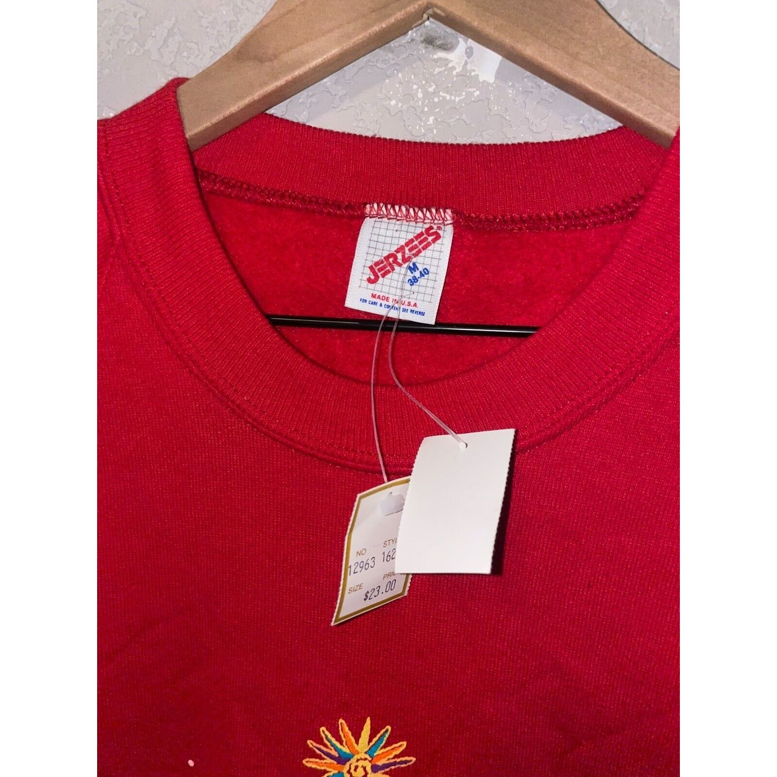 Jerzees Vintage Utah Sweatshirt Crewneck Reindeer Red NWT VTG M 90s Size US M / EU 48-50 / 2 - 10 Thumbnail