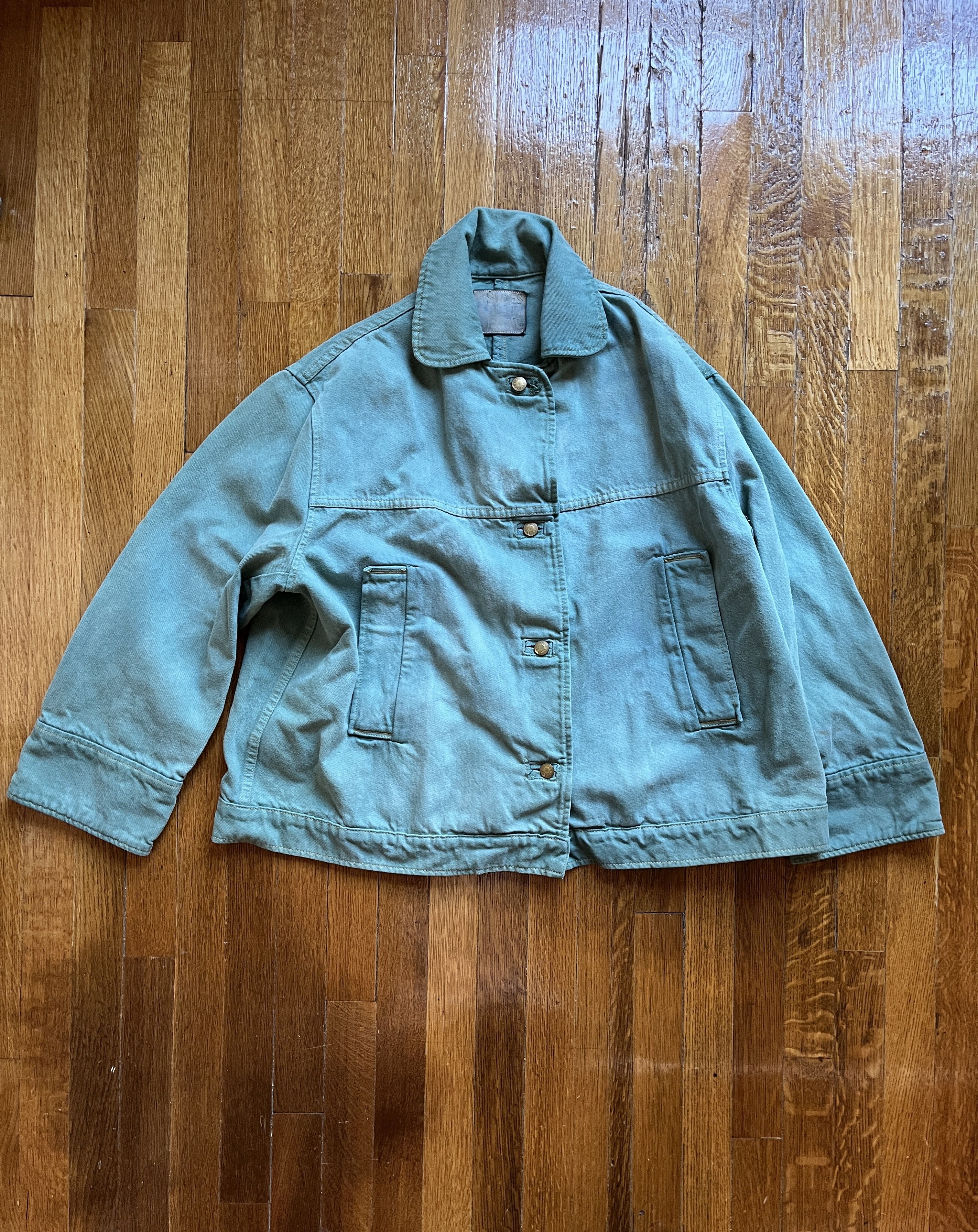 image of B Sides Stadium Jacket in Green, Women's (Size Small)