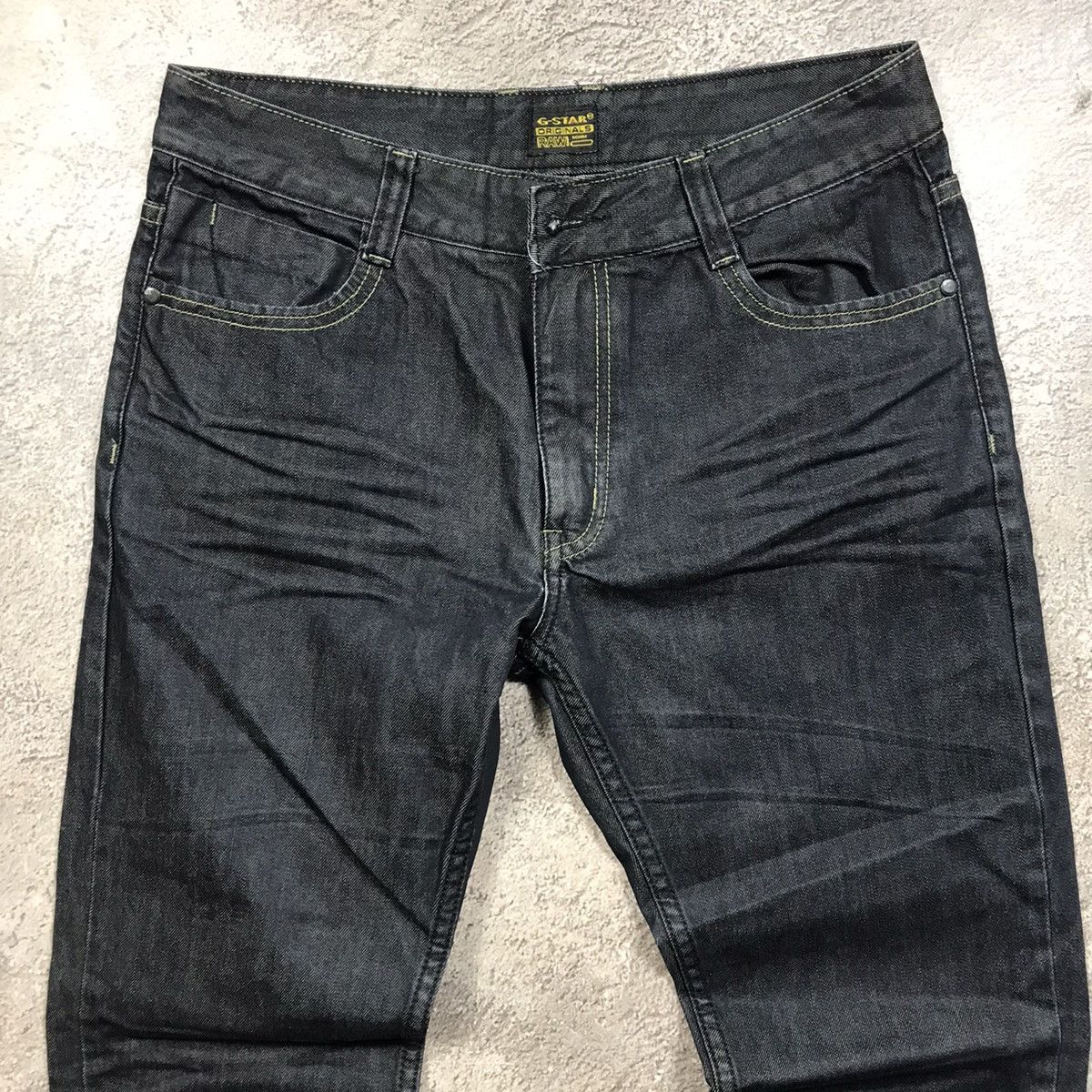 Vintage Vintage 90s G-Star Distressed Baggy Jeans Grunge Skate 33 Size US 33 - 3 Thumbnail