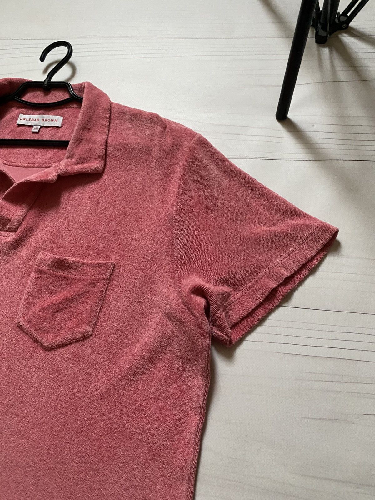 Orlebar Brown Orlebar Brown Terry Watermelon towelling polo t shirt Size US XXL / EU 58 / 5 - 12 Thumbnail