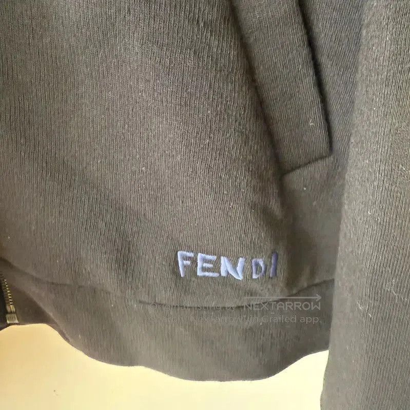 Fendi Fendi Black Cotton Embroidered Hoodie for Men . Size US XXL / EU 58 / 5 - 4 Thumbnail