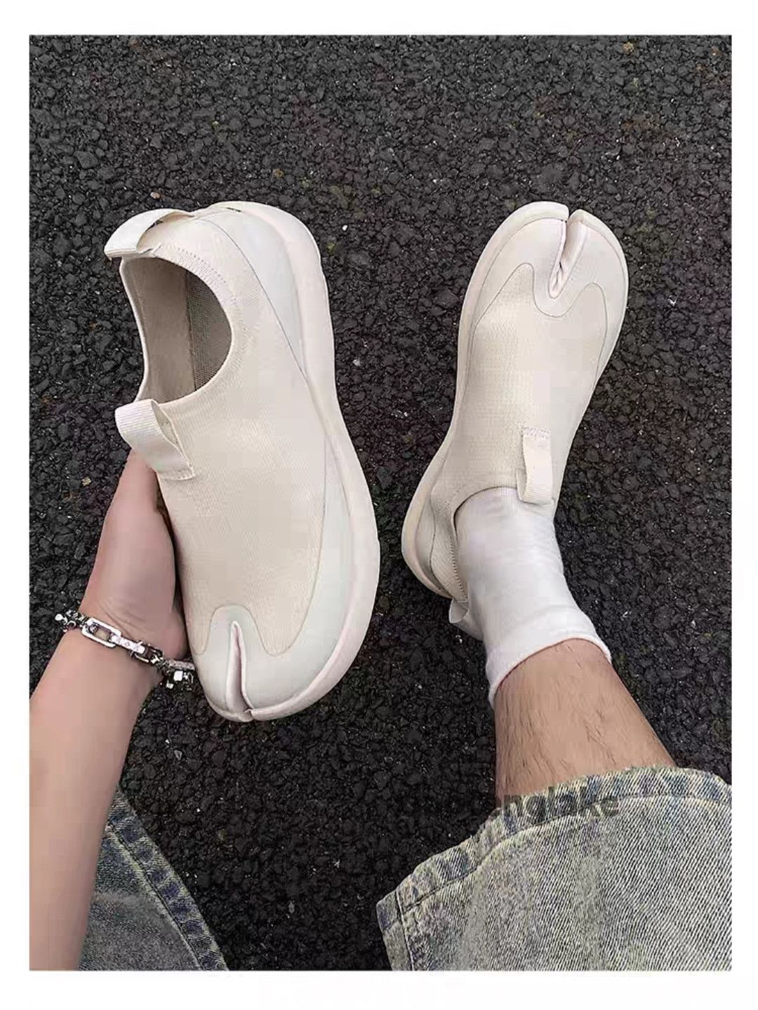 Vintage Unisex outdoor utility tabi loafer slip on shoes sneaker Size US 10 / EU 43 - 4 Thumbnail