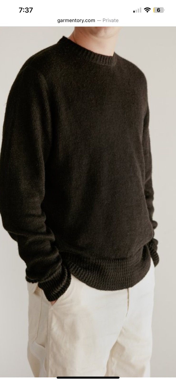 Our Legacy Our Legacy | Base Roundneck | Cilium Linen | 46 | Grailed