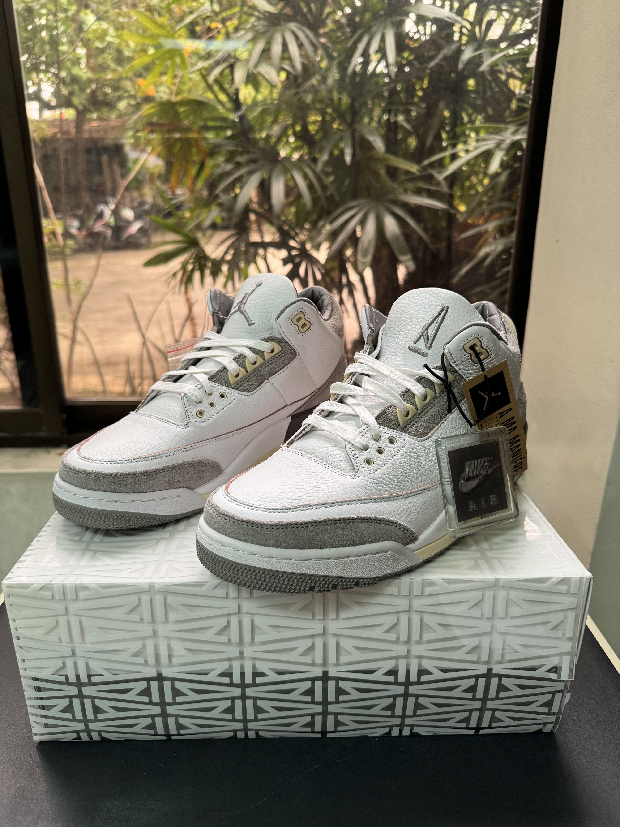 image of Jordan 3 Retro Sp A Ma Maniére (Women's) Shoes in Purple (Size 10)