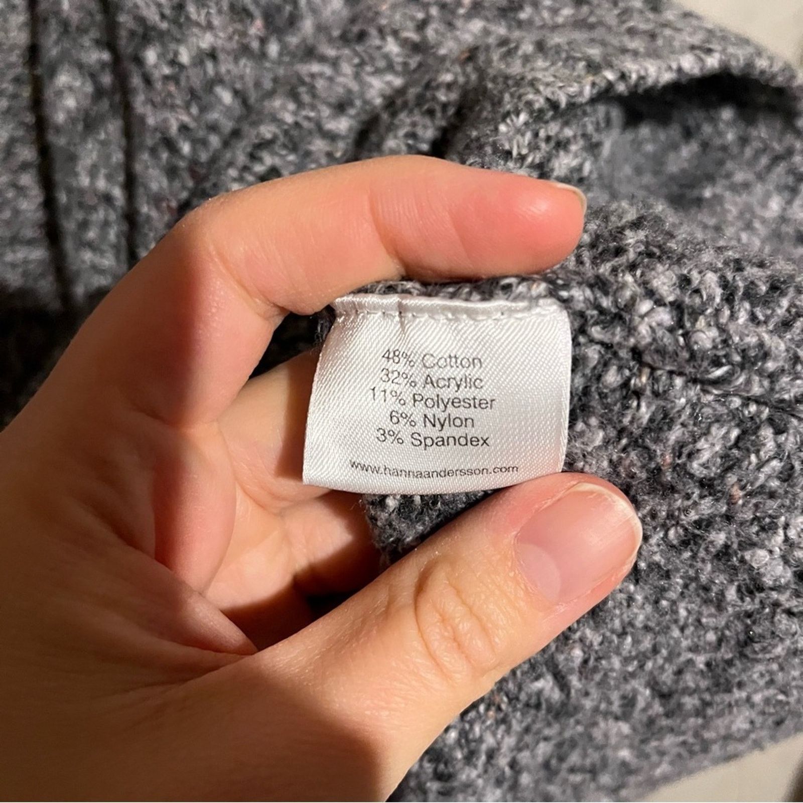 Other Hanna Andersson Marked Grey Knit Cozy Wrap Sweater Size S Size S / US 4 / IT 40 - 6 Thumbnail