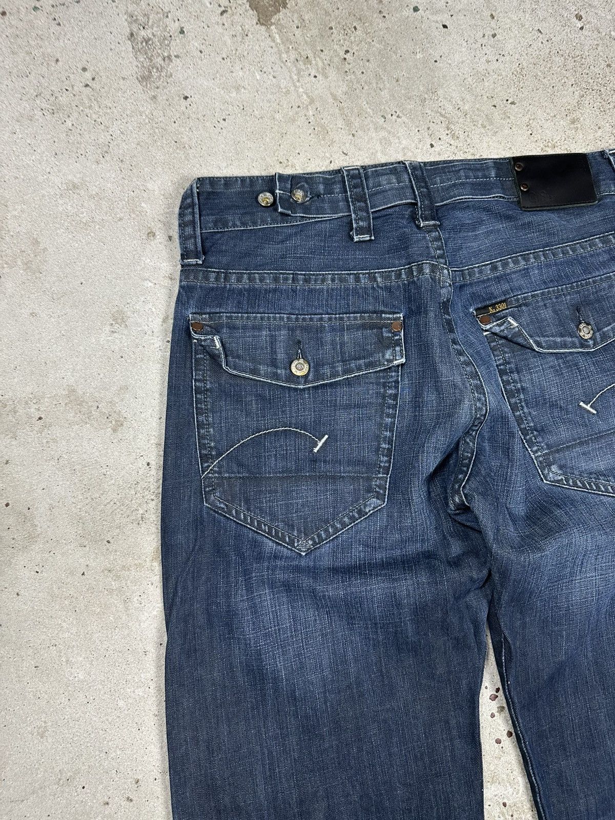 G-Star × Japanese Brand × Vintage Vintage Y2K G Star Raw Baggy Radar Cover Loose Denim Pants Size US 32 / EU 48 - 11 Thumbnail
