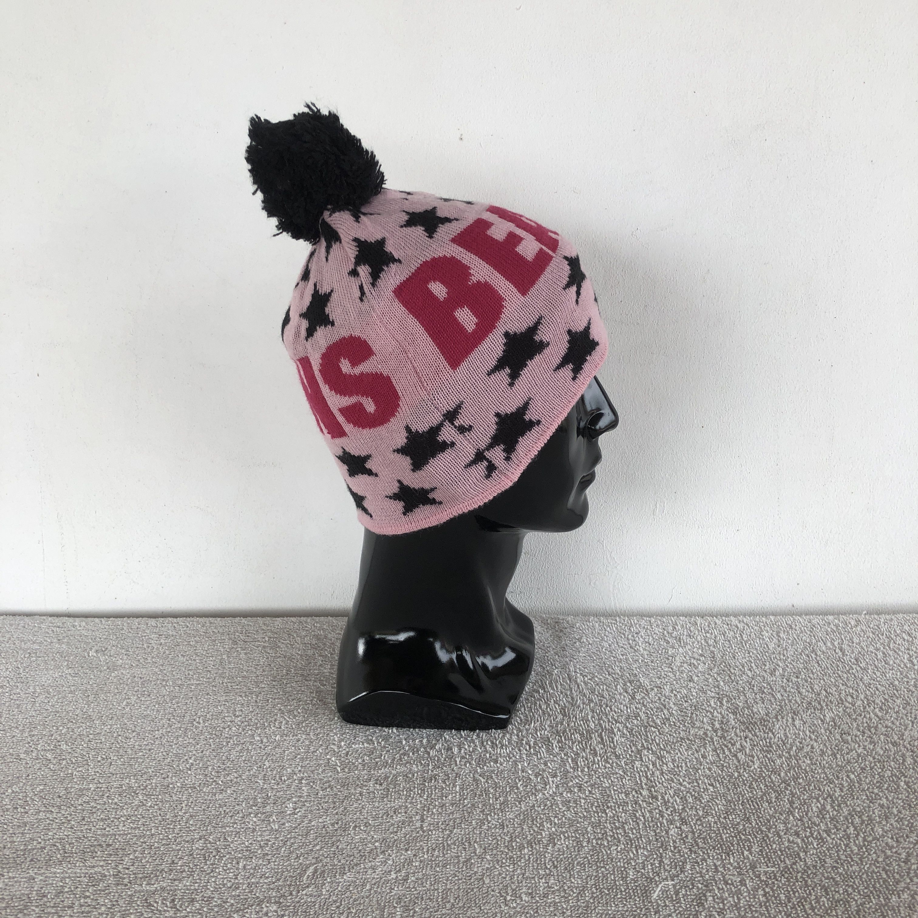 Japanese Brand Vintage 90s Beans Pom Pom Beanie Knit Slouchy Snow Caps Hats Size ONE SIZE - 3 Thumbnail