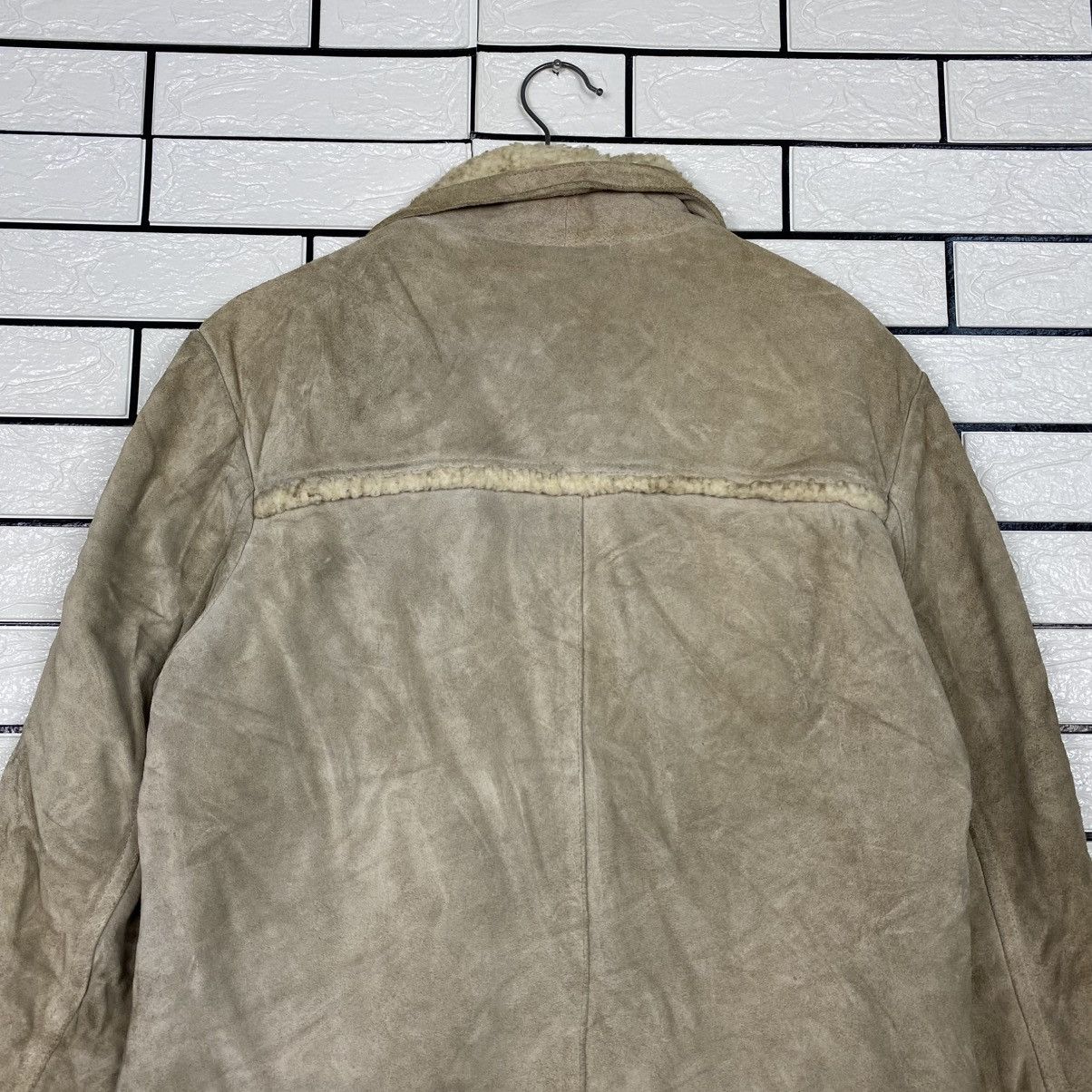 Marlboro 📌Vintage Marlboro Sherpa Genuine Leather Jacket Workwear Size US M / EU 48-50 / 2 - 10 Thumbnail