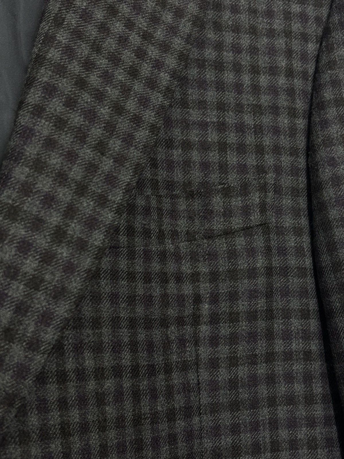 Canali Canali Wool Checkered 2 Button Blazer Jacket Size 54R - 13 Thumbnail