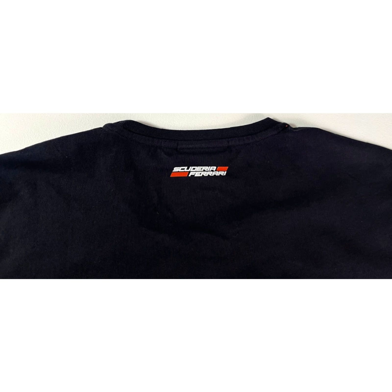 Ferrari Branded London Men's Ferrari SF Logo T-Shirt Branded London Official Licensed Sz L Black Cotton Short Sleeve Crew Neck Logo 2000s Cars Racing Mens Size US L / EU 52-54 / 3 - 6 Thumbnail