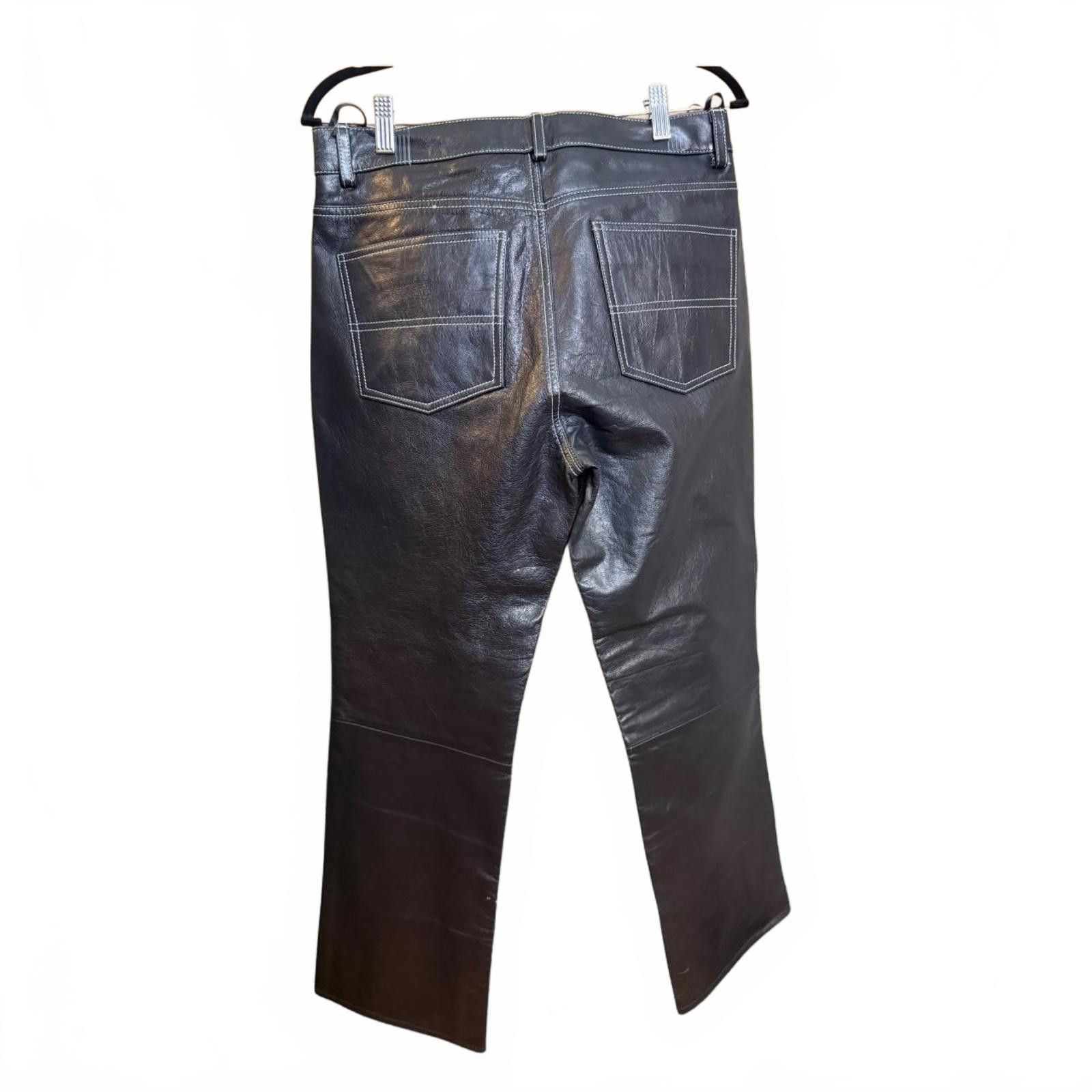 Other Polo Jeans Co. Ralph Lauren Black Leather Pants Size 34" / US 12 / IT 48 - 2 Thumbnail