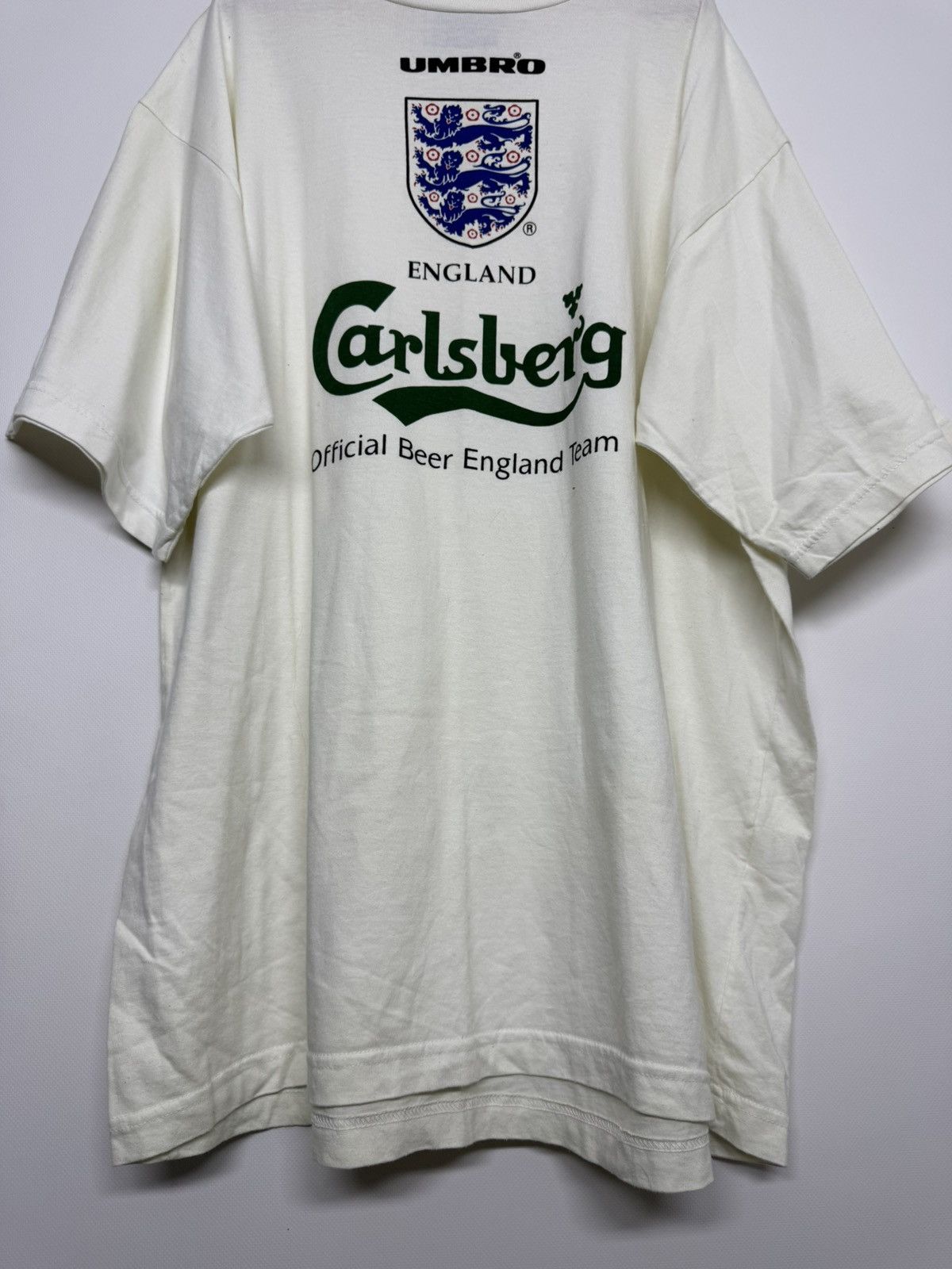 Umbro Vintage 90s Umbro Carlsberg England Tee Size US XL / EU 56 / 4 - 7 Thumbnail