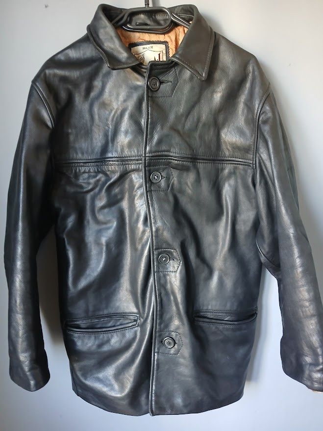 Vintage A.M.I London - black vintage leather jacket Size US M / EU 48-50 / 2 - 1 Thumbnail