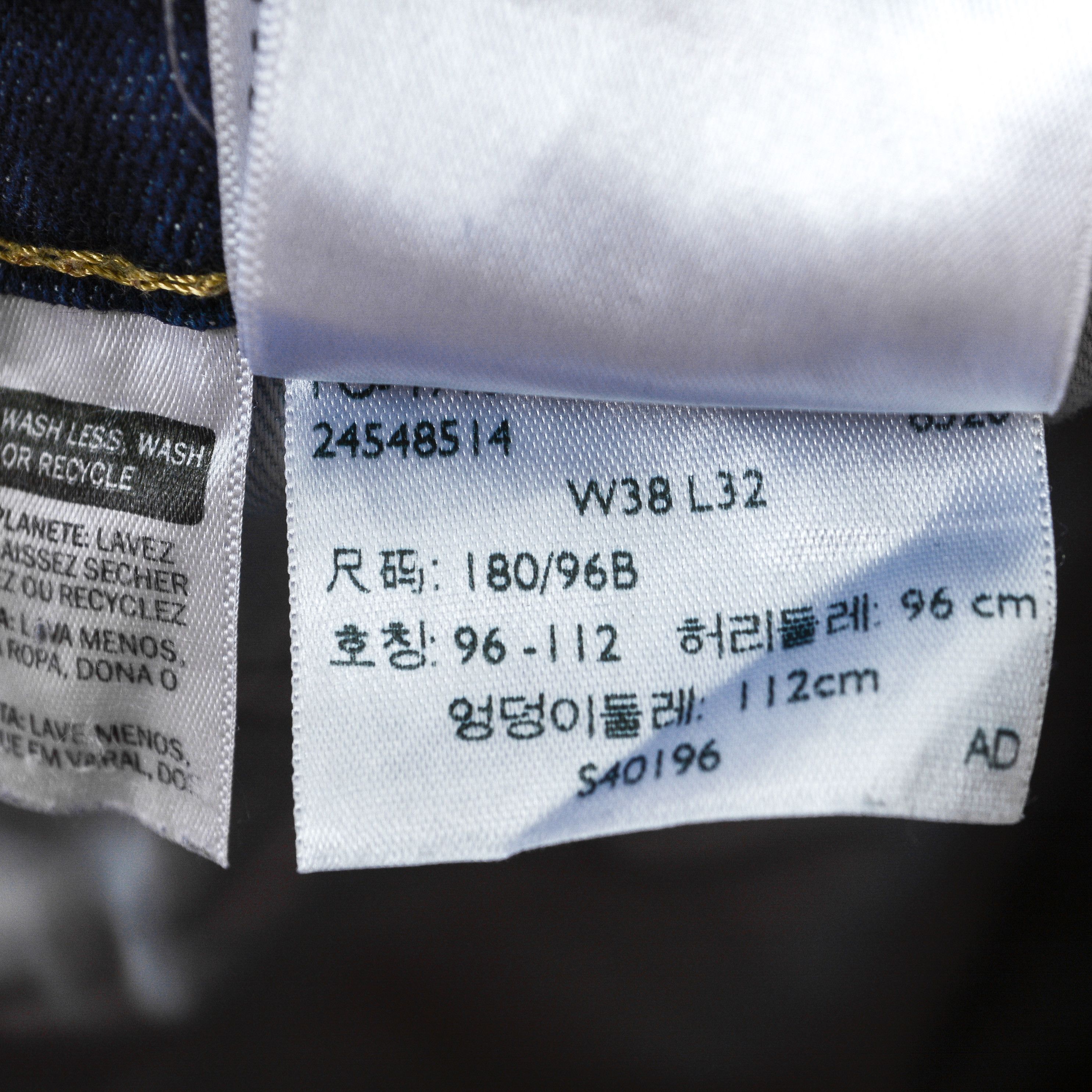 Levi's 511 Men W38 L32 Slim Fit Straight Jeans Denim Pants Trousers Size US 38 / EU 54 - 8 Thumbnail