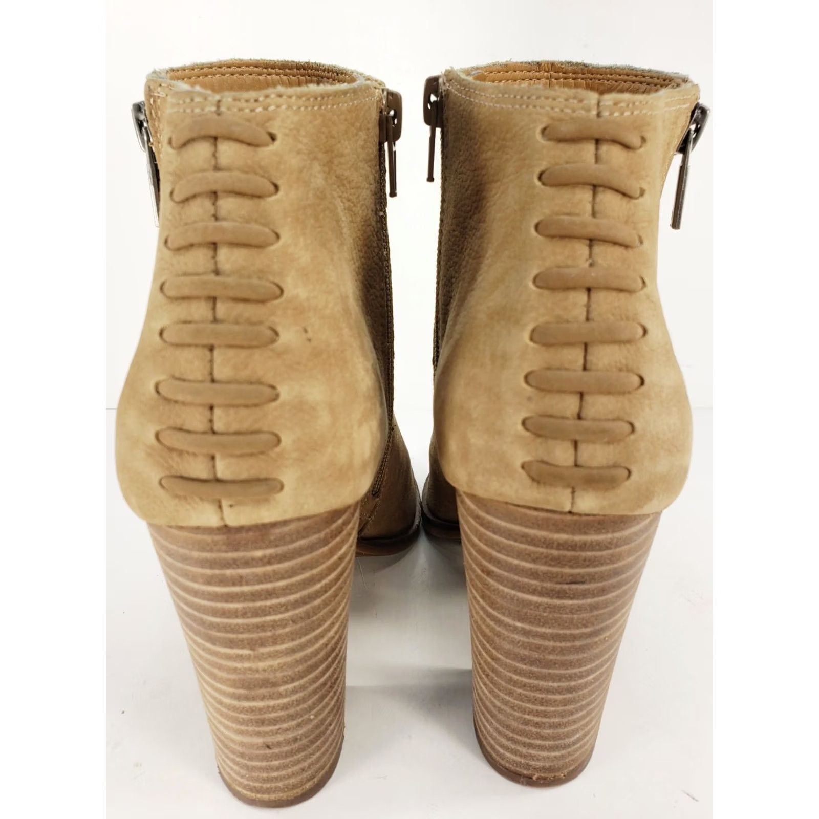 Lucky Brand Lucky Brand Lamija Open Toe Ankle Booties Brown Suede Block Heels Womens 8.5M Shoes Size US 9 / IT 39 - 6 Thumbnail