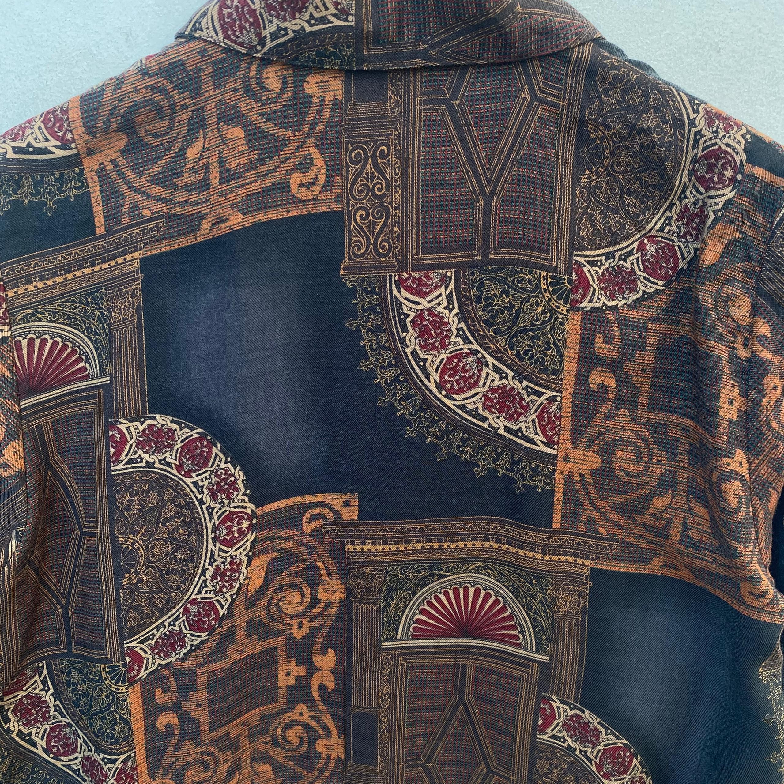 Vintage VINTAGE BLOUSE COLLARED LARGE SIZE BUTTON CLOSURE Size L / US 10 / IT 46 - 6 Thumbnail
