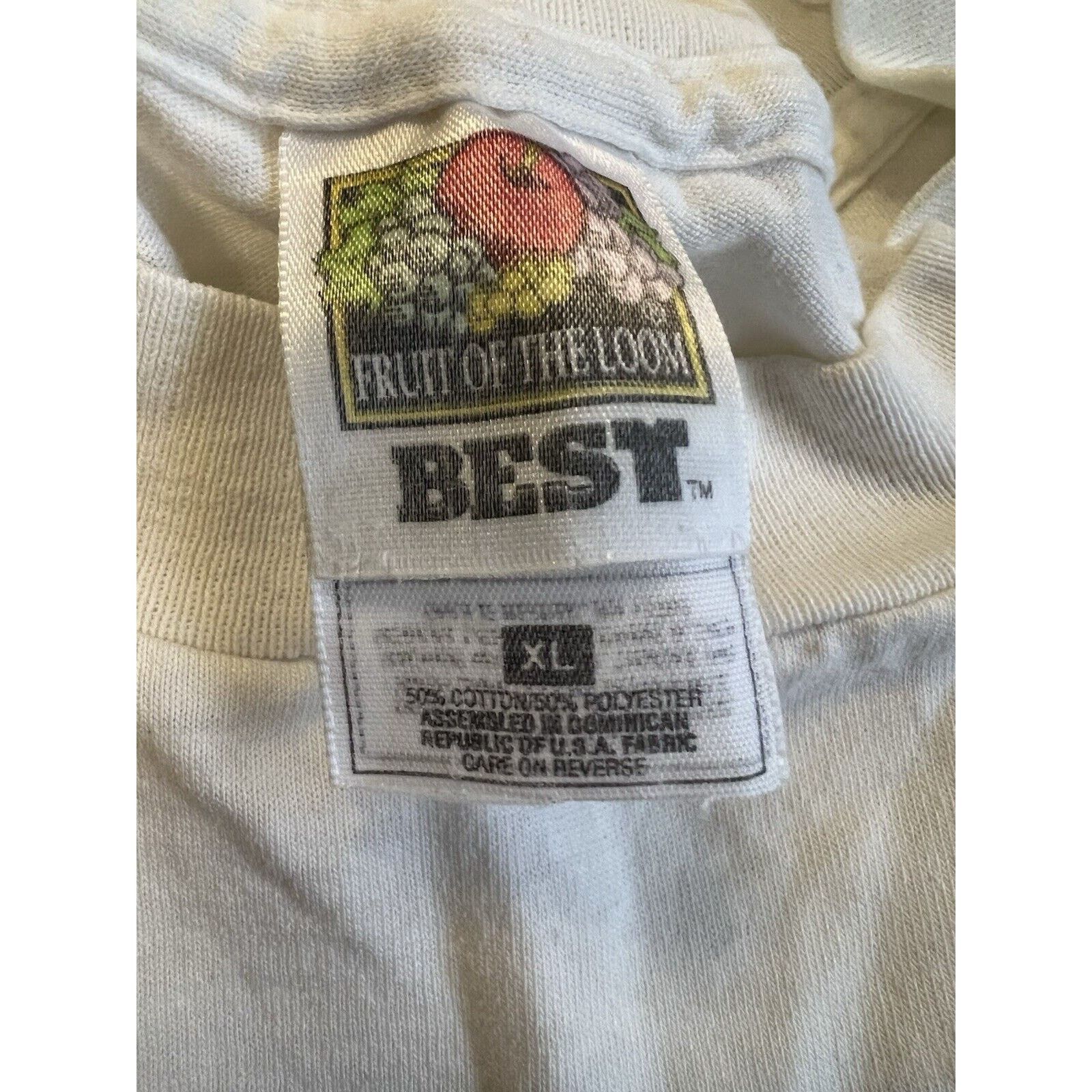 Fruit Of The Loom Vintage Fruit Of The Loom BEST Shirt Mens XL Single Stitch Size US XL / EU 56 / 4 - 2 Thumbnail