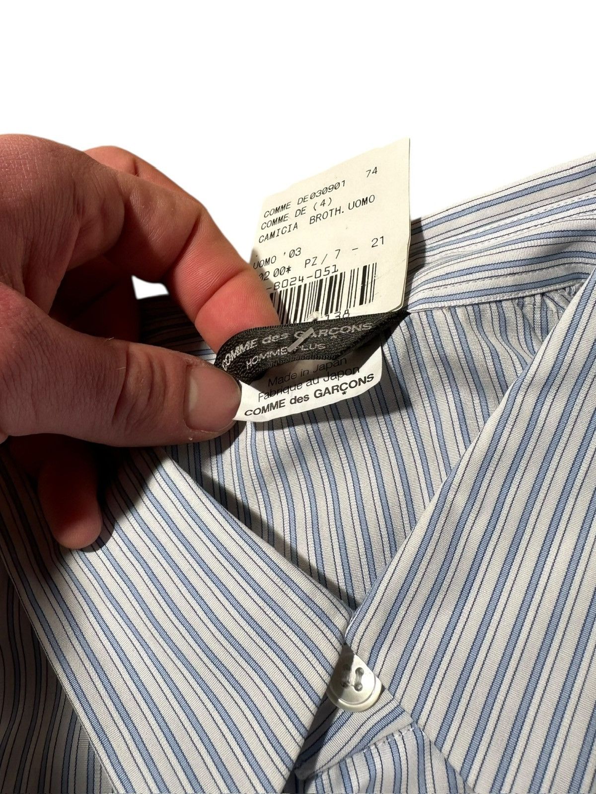 Comme des Garcons COMME des GARÇONS Homme Plus Hybrid Panel Shirt 2003 DS Size US L / EU 52-54 / 3 - 8 Thumbnail