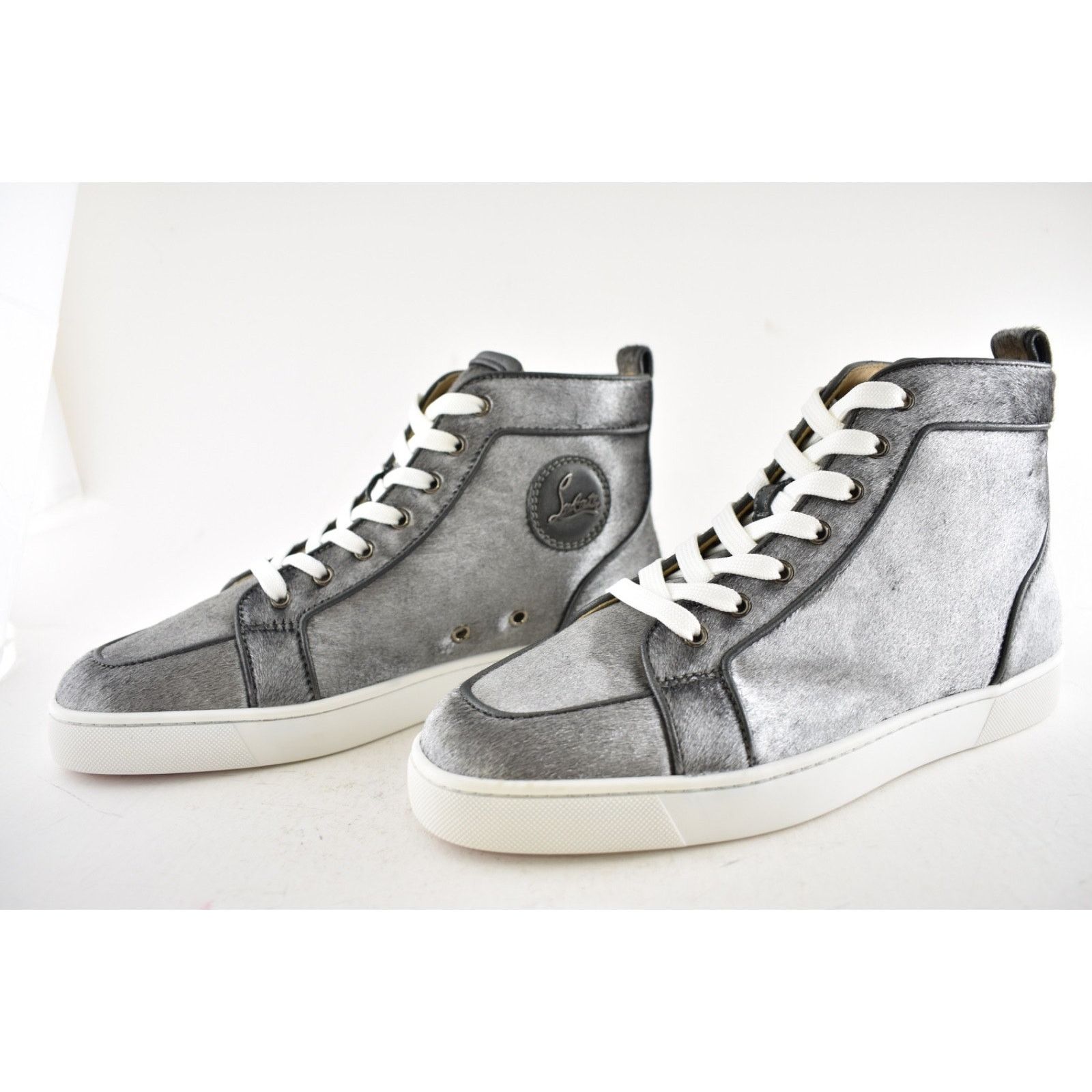 Christian Louboutin Christian Louboutin Mens Rantus Orlato Flat Silver Pony High Size US 11 / EU 44 - 11 Thumbnail