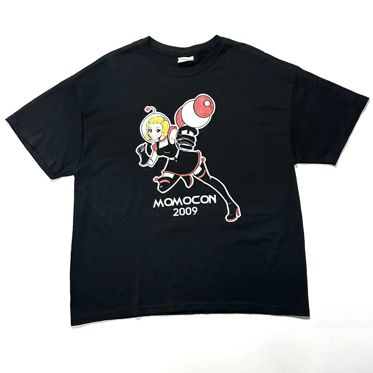 Hanes [MomoCon 2009] Anime T-Shirt 00s Hanes vintage black manga Size US XL / EU 56 / 4 - 2 Thumbnail