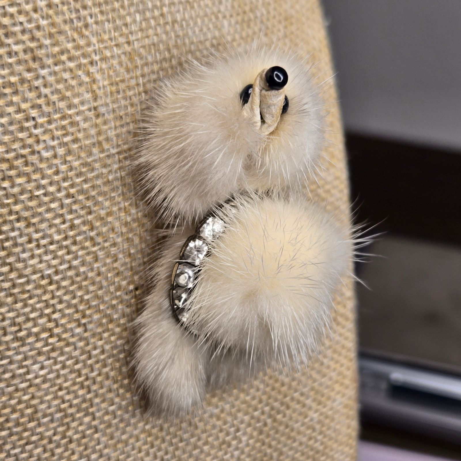 Vintage Vintage 1950s Genuine Mink Fur Poodle Brooch - Kitsch MCM Size ONE SIZE - 3 Thumbnail