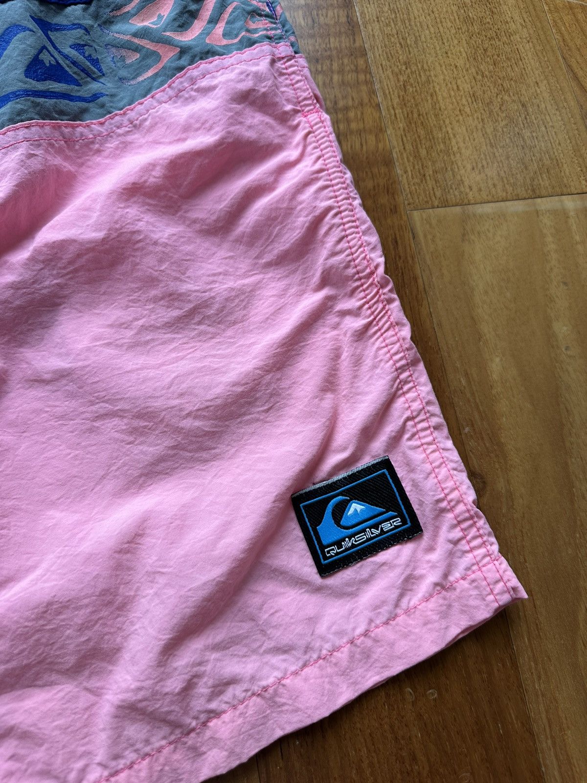 Quiksilver × Vintage Vintage 80s Quicksilver Surf Skater Nylon Shorts Size 34 Size US 34 / EU 50 - 7 Thumbnail