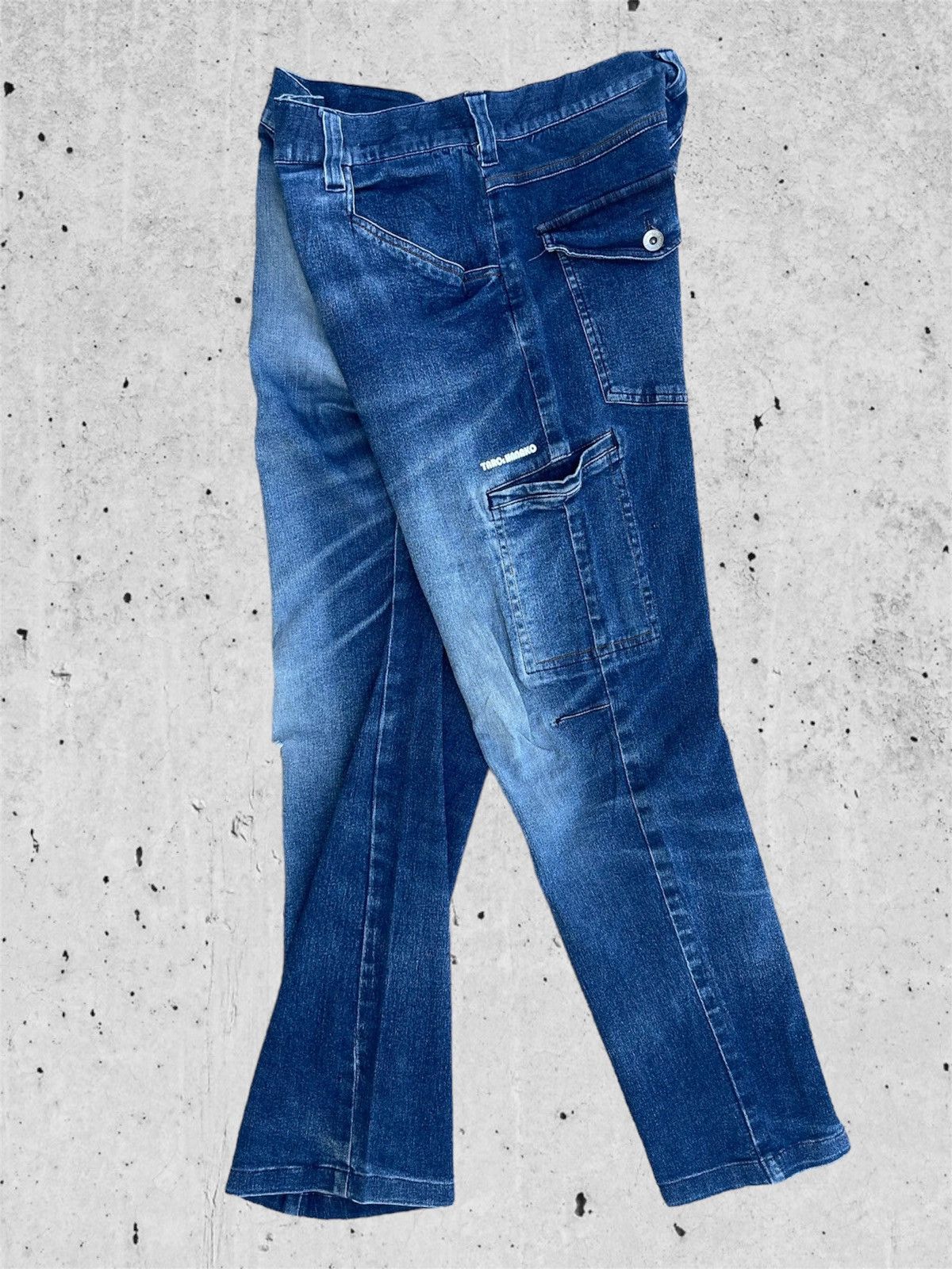 Japanese Brand 🔥 Taro & Hanako Japanese Distressed Denim W33🔥 Size US 33 - 14 Thumbnail