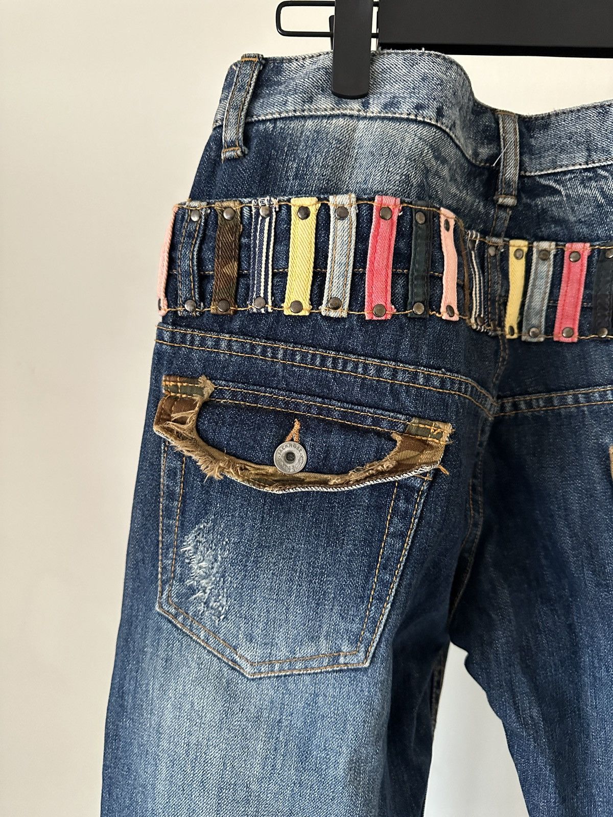 Japanese Brand 2000s Jackrose Double waist jeans Size US 32 / EU 48 - 9 Thumbnail