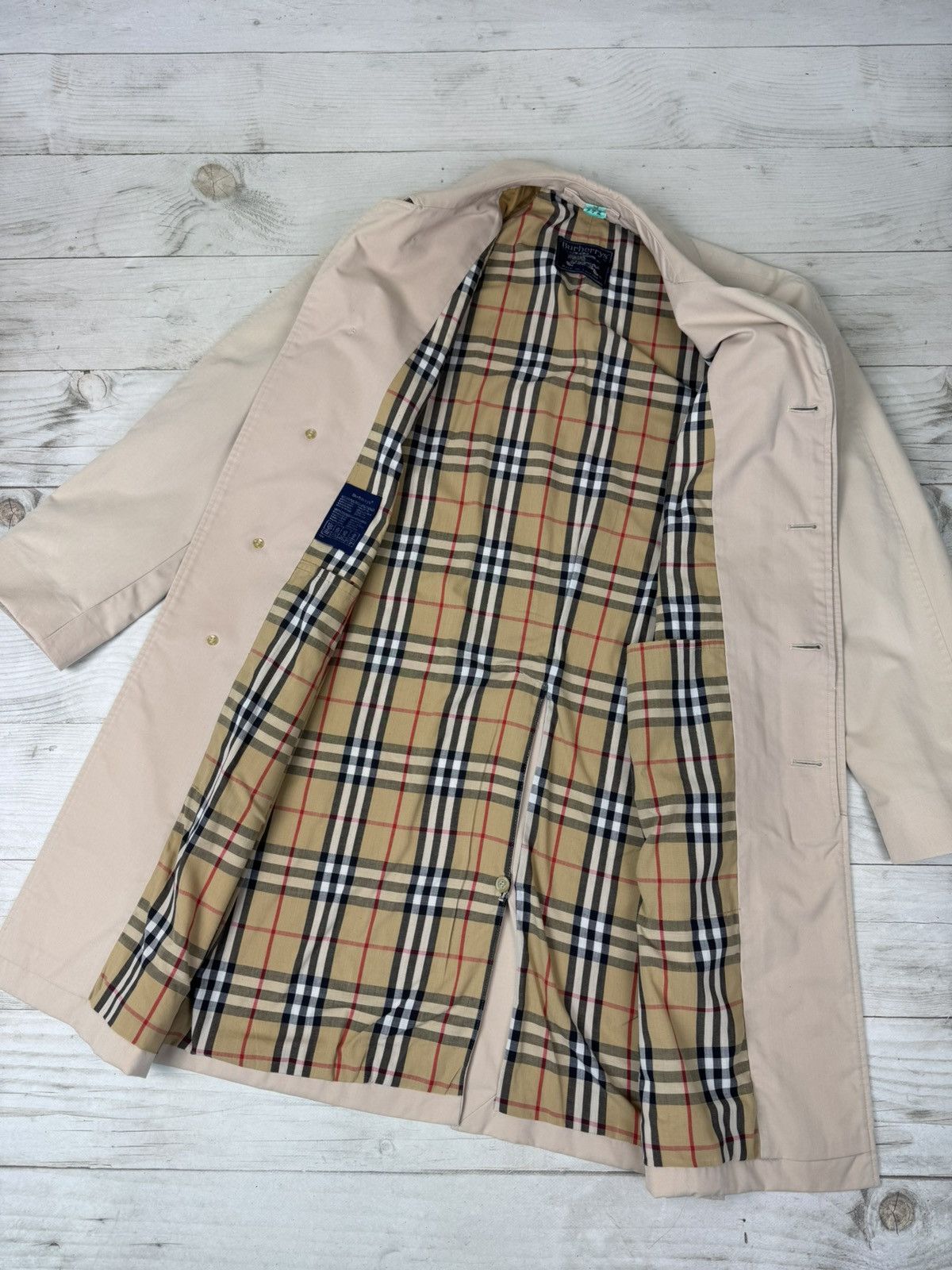 Burberry Vintage Burberrys London Trench Coat Nova Check 90s Size US S / EU 44-46 / 1 - 10 Thumbnail