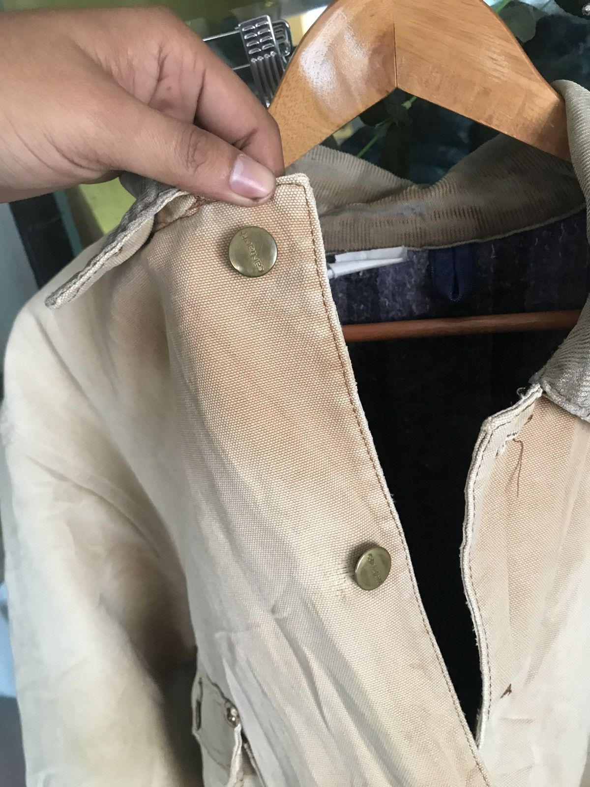 Carhartt × Vintage 80s Carhartt Distress Jacket Nice design Size US L / EU 52-54 / 3 - 7 Thumbnail