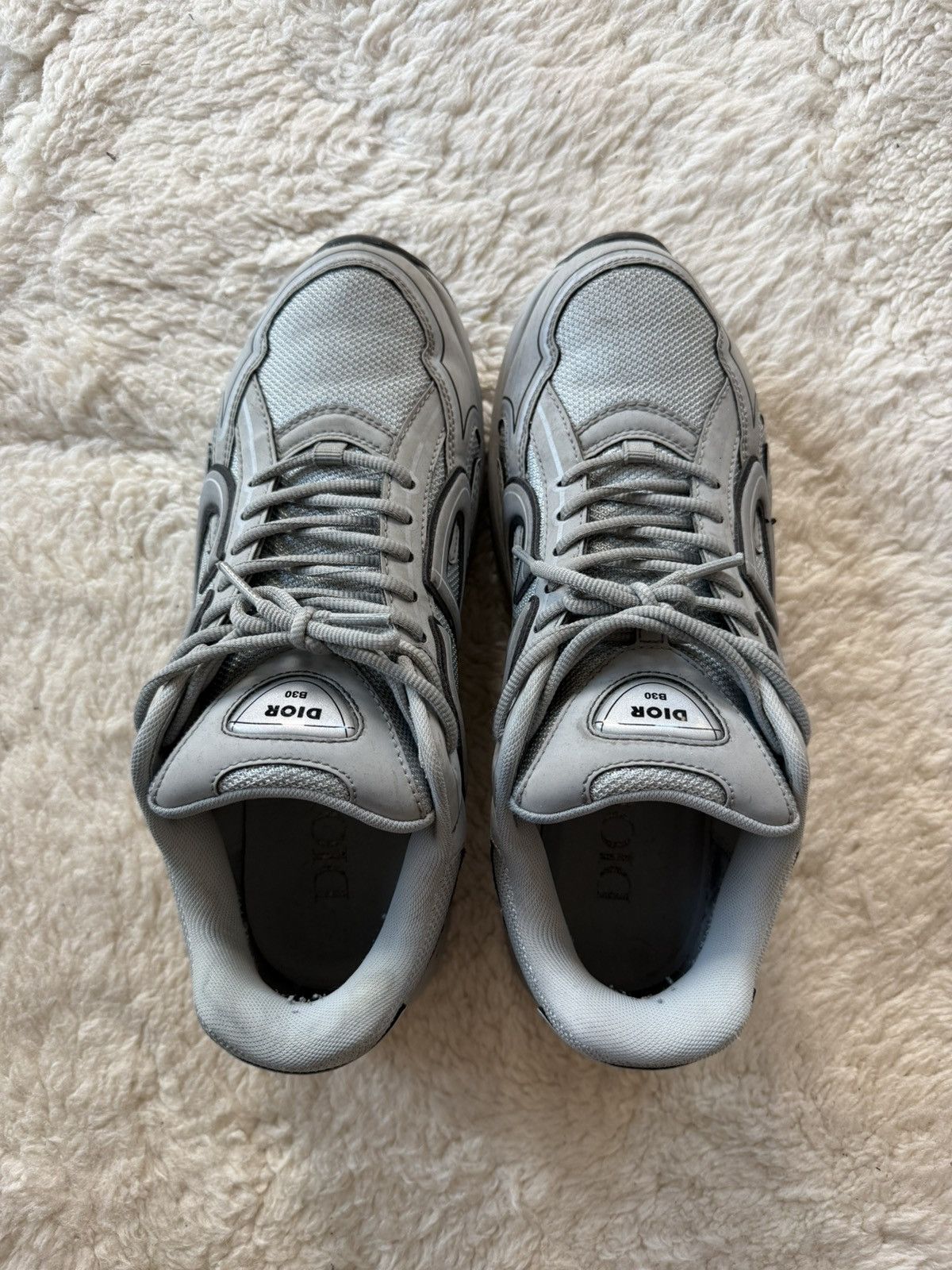 Dior B30 Silver Gray Dior Sneakers Size US 11 / EU 44 - 7 Thumbnail