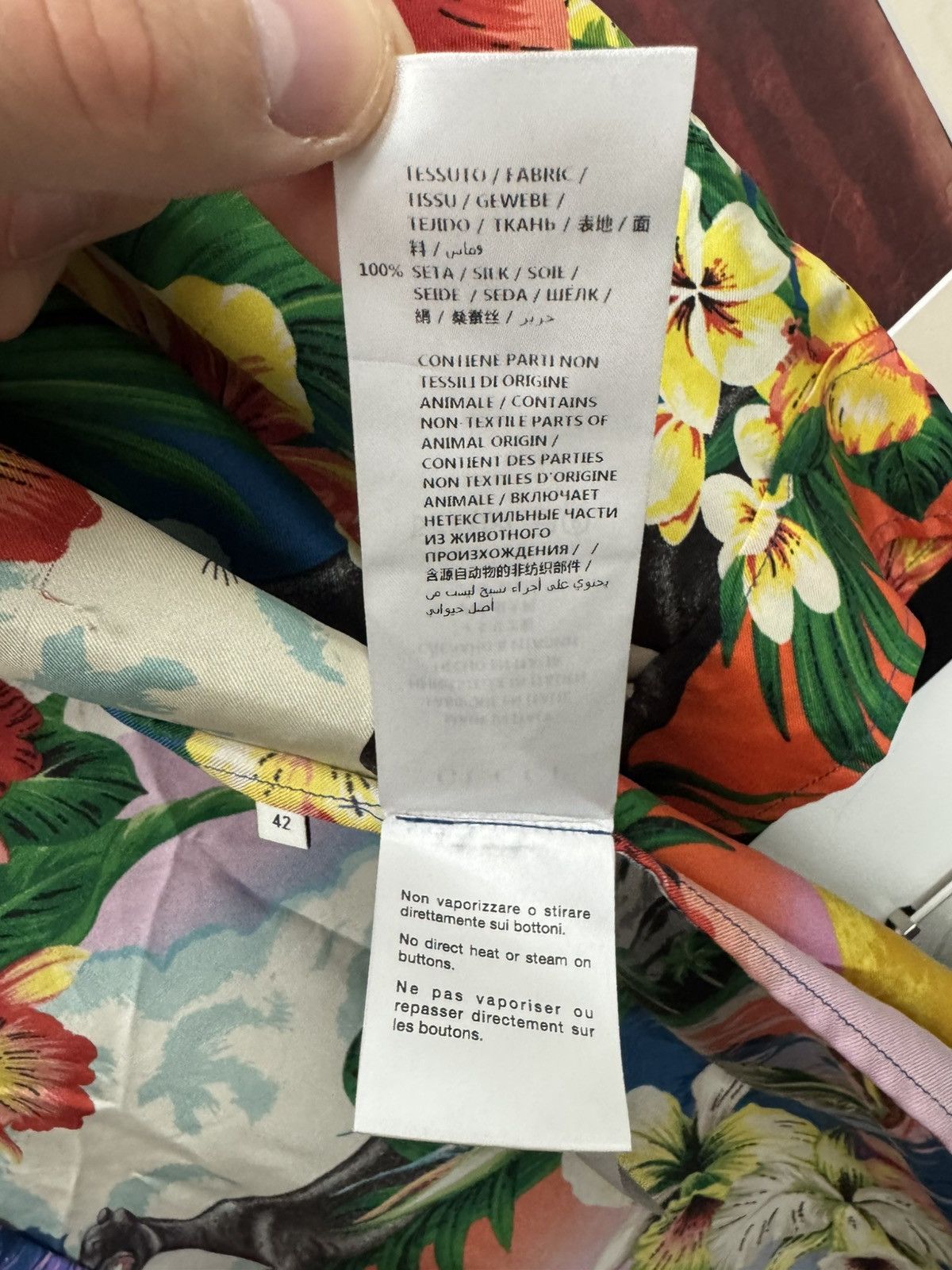 Gucci Gucci Designer Button Up Hawaian Silk Fullprint Shirt Rare Size M / US 6-8 / IT 42-44 - 7 Thumbnail