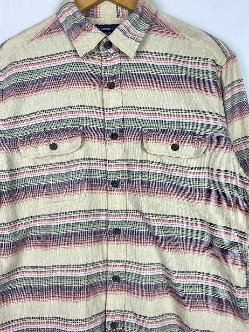 Flannel uniqlo striped flannel shirt nice design Size US L / EU 52-54 / 3 - 3 Thumbnail