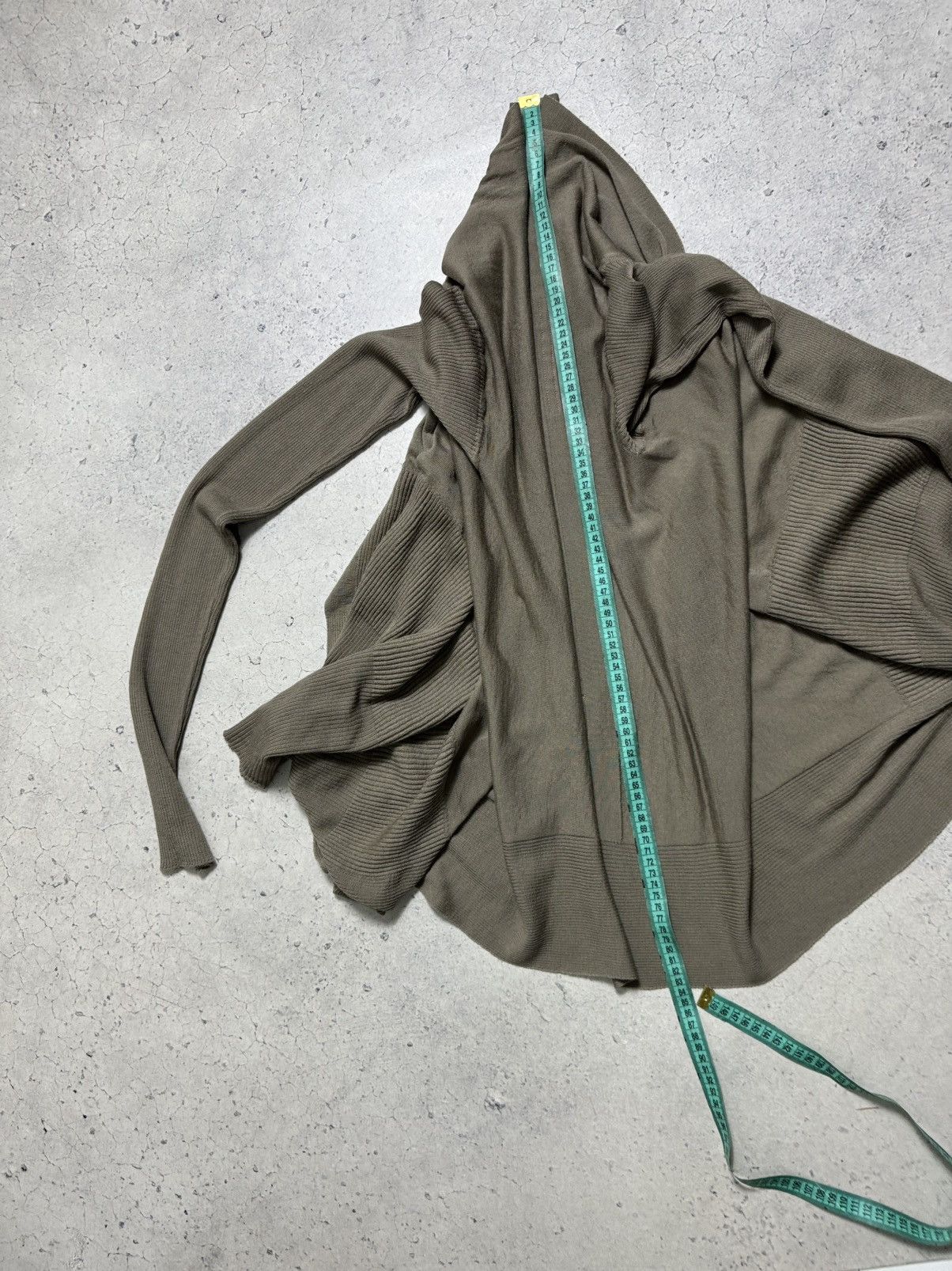 Rick Owens Rick Owens Performa FW20 Draped Open Cardigan Taupe Rare Size L / US 10 / IT 46 - 6 Thumbnail