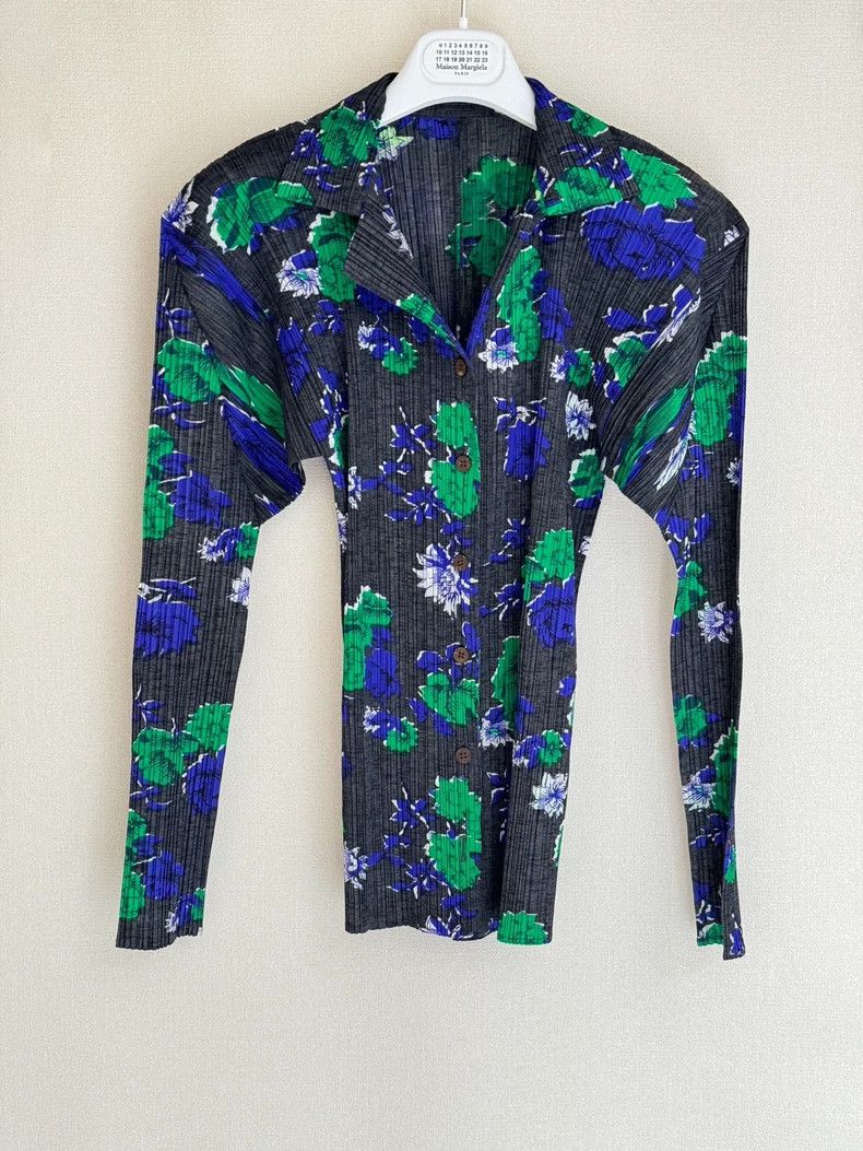 Issey Miyake issey miyake size:3 Pleated floral shirt 2505-Nextarrow Size XXS / US 00 / IT 34 - 1 Thumbnail