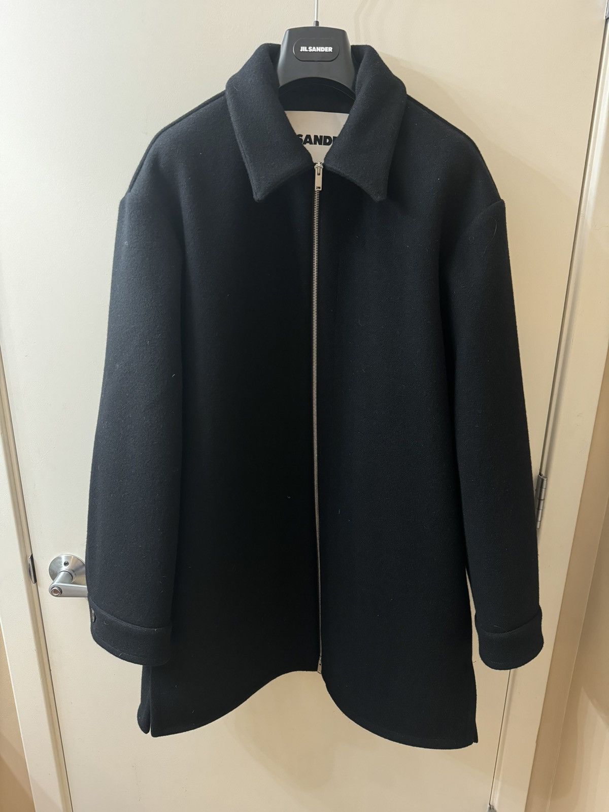 Jil Sander Wool Long Zip overcoat Size US M / EU 48-50 / 2 - 1 Thumbnail