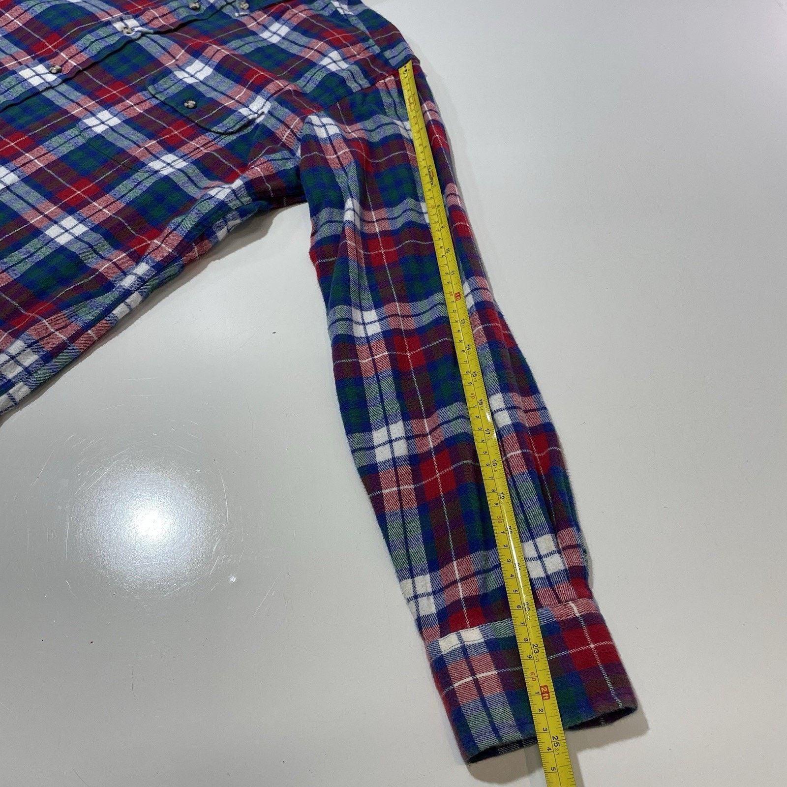 Polo Ralph Lauren VTG 90’s Chaps Ralph Lauren Flannel Shirt Plaid Red Blue Lg Size US L / EU 52-54 / 3 - 6 Thumbnail