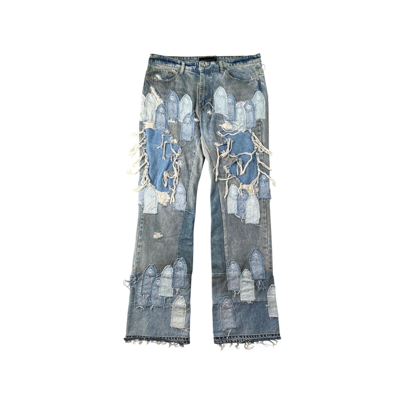 Who Decides War Who Decides War Denim Patch Vintage Wash Jeans Size US 36 / EU 52 - 1 Thumbnail