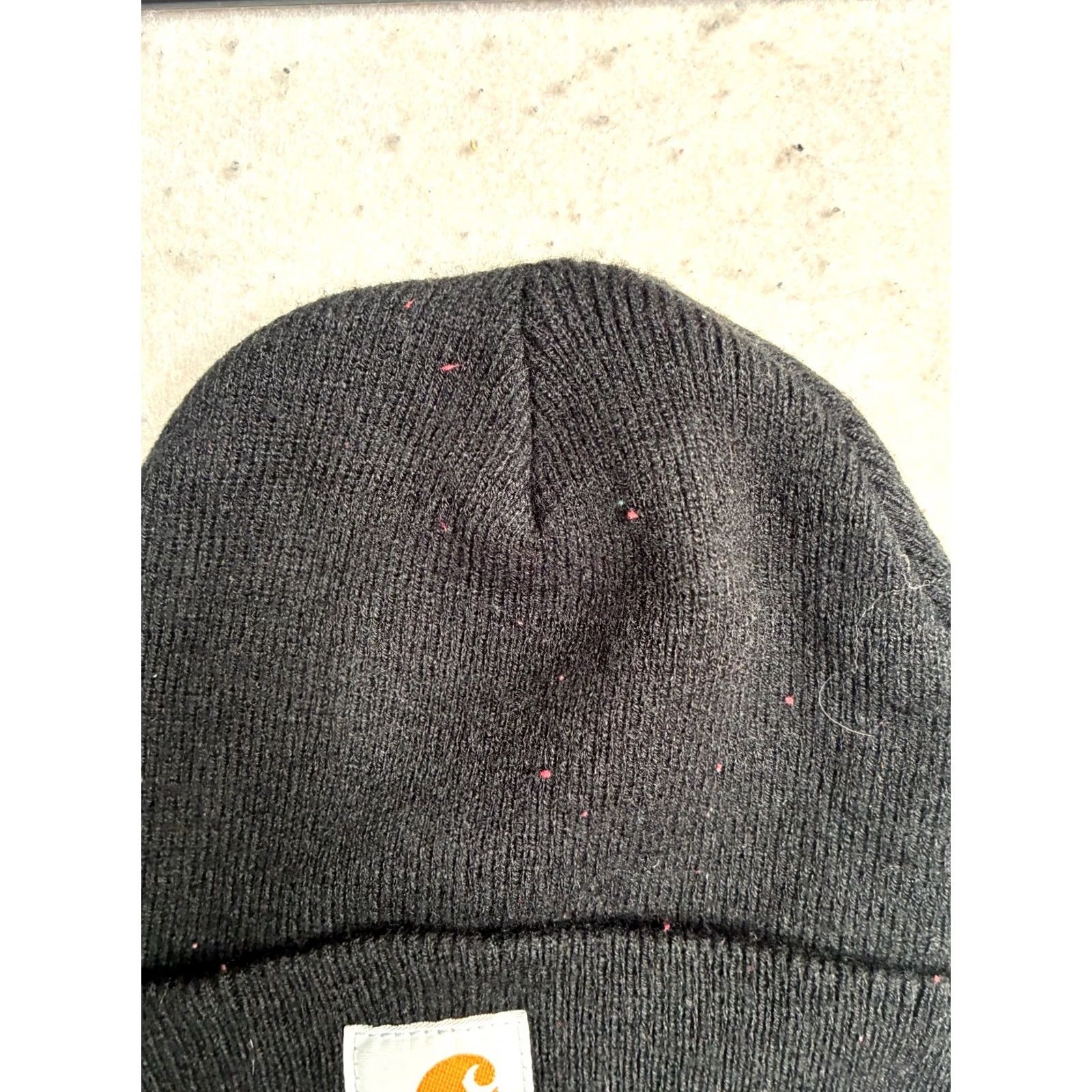 Carhartt Carhartt Beanie Hat Mens One Size Black Winter Knit Acrylic Size ONE SIZE - 2 Thumbnail