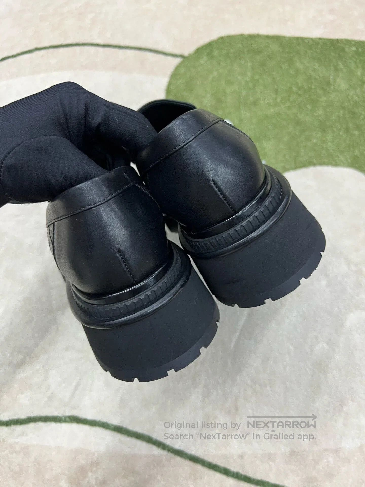 Chanel Chanel Black Quilted Platform Loafers. Size US 7.5 / IT 37.5 - 5 Thumbnail