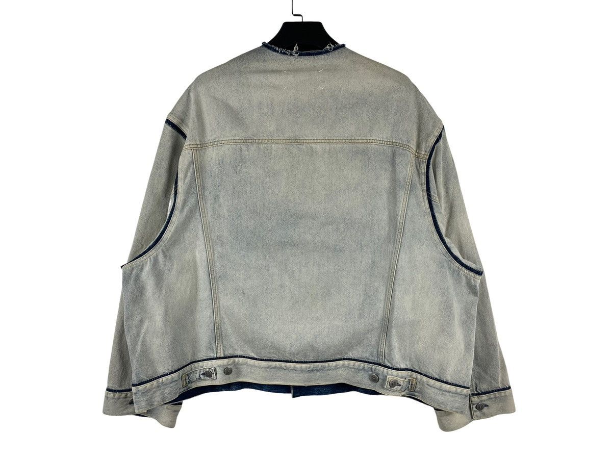 Maison Margiela Maison Margiela Collarless Oversized Denim Jacket Size US S / EU 44-46 / 1 - 2 Thumbnail