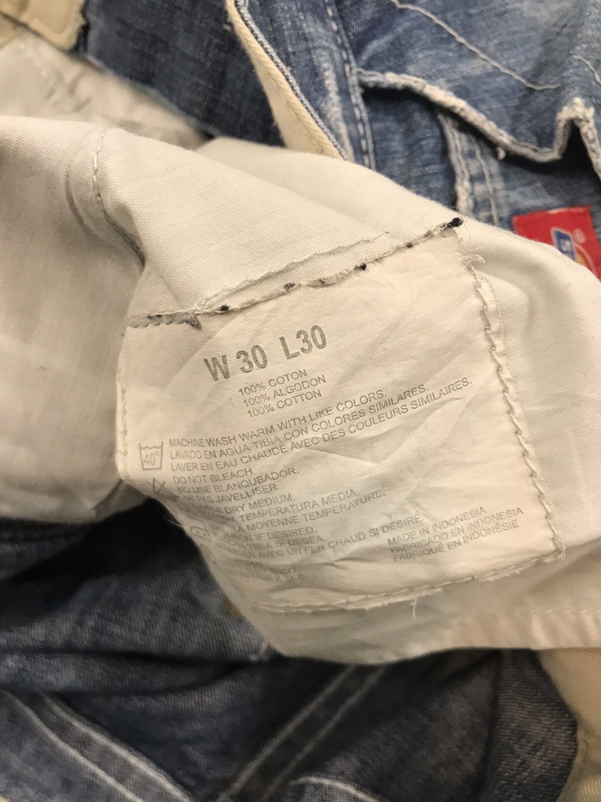 Dickies × Vintage Vintage Dickies big baddy big pocket embroidered denim Size US 31 - 8 Thumbnail