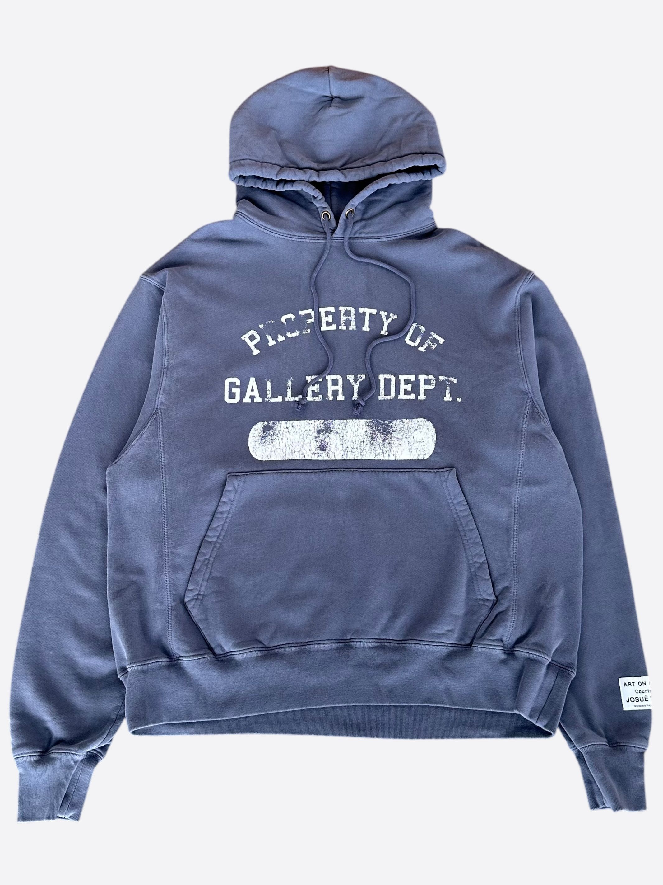 Gallery Dept. Gallery Dept Navy & White Property Logo Hoodie Size US XXL / EU 58 / 5 - 1 Thumbnail
