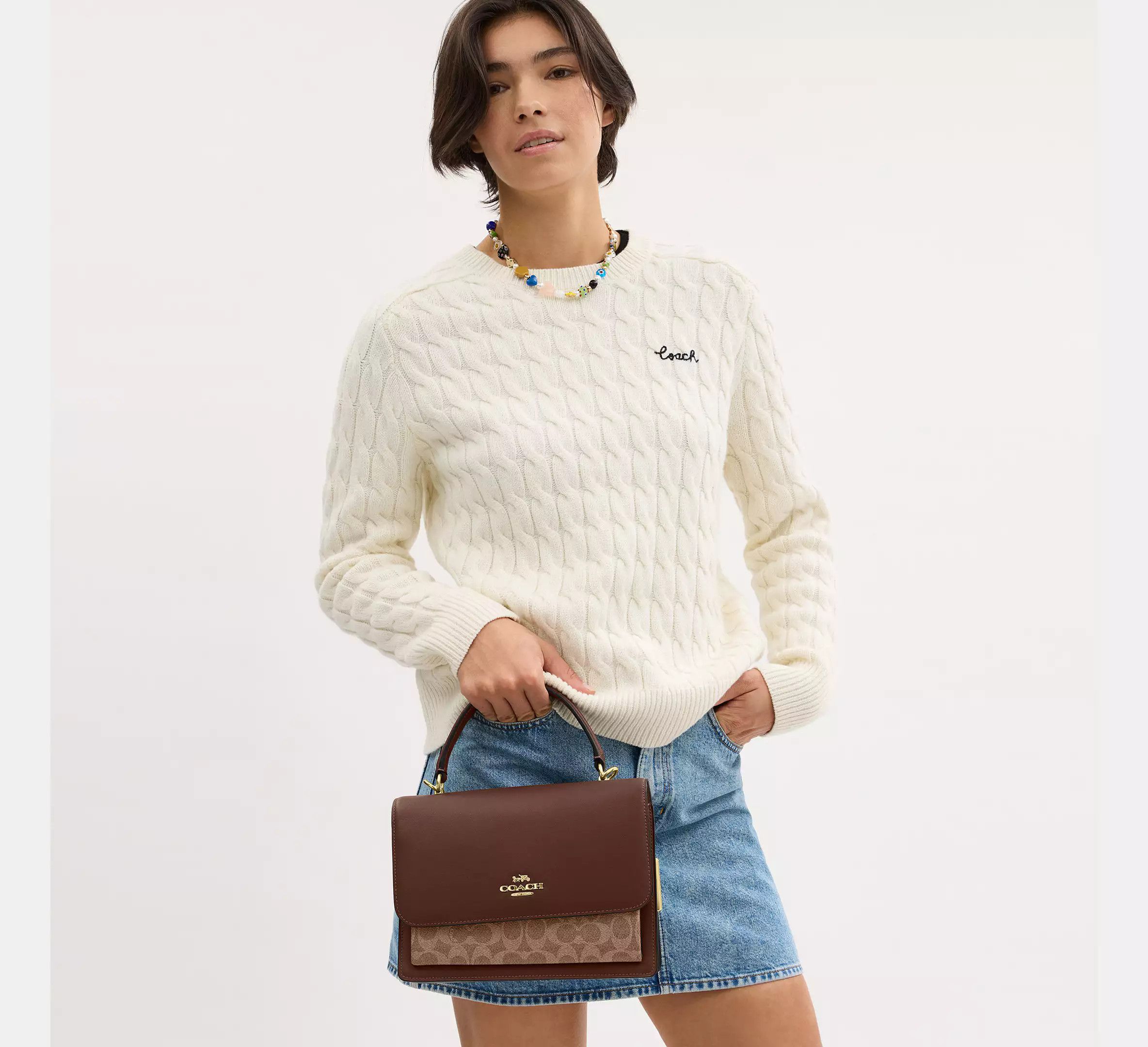 Coach Klare Top Handle Bag In Signature Canvas CY687 Size ONE SIZE - 8 Thumbnail