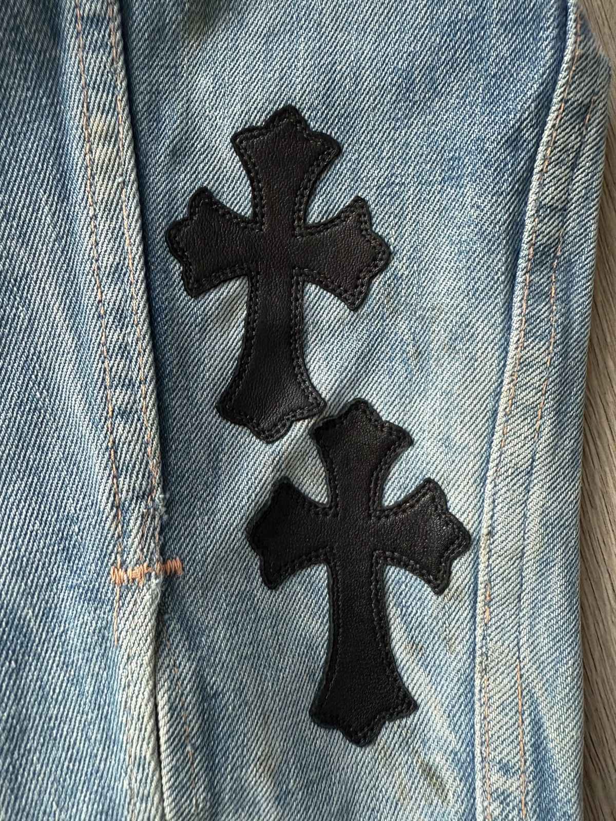 Chrome Hearts Chrome hearts levis cross patches denim jacket Size US S / EU 44-46 / 1 - 4 Thumbnail