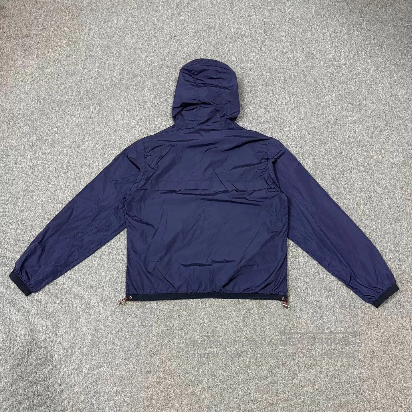 Moncler Blue Hooded Light Jacket with Striped Zipper. Size US M / EU 48-50 / 2 - 2 Thumbnail