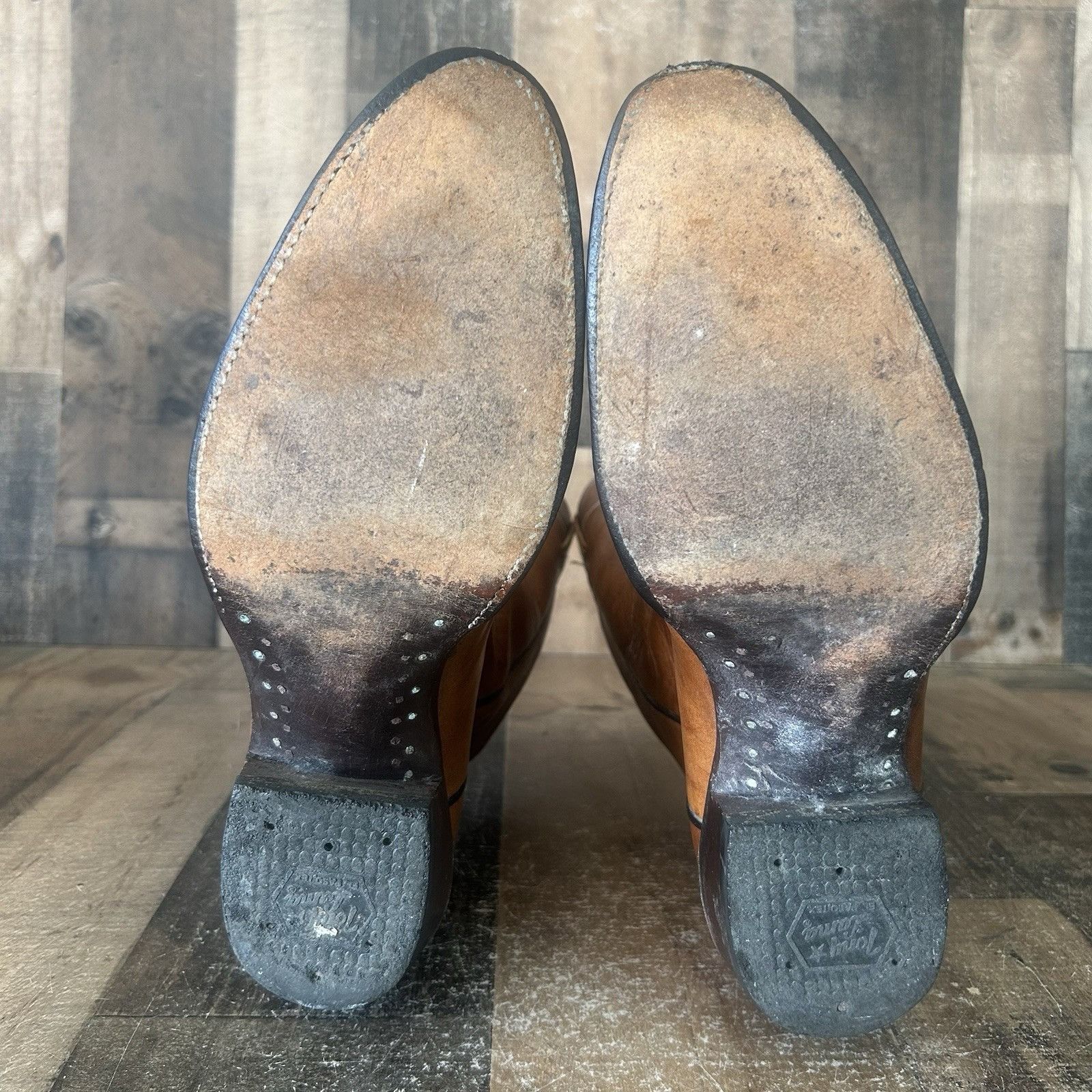 Tony Lama Tony Lama Vintage Gold Label Western Cowboy Boots Mens 12 D Size US 12 / EU 45 - 4 Thumbnail